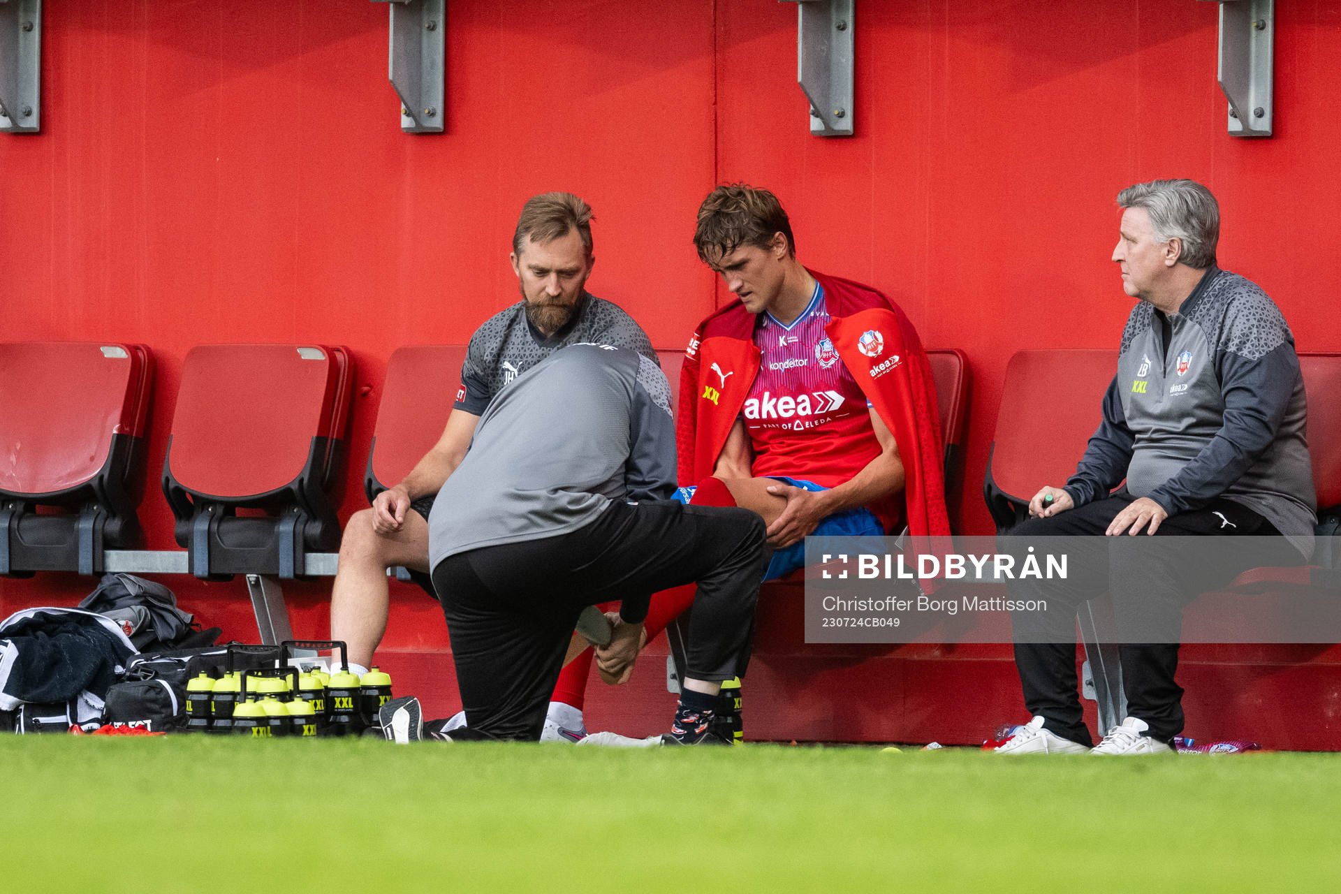 Helsingborgs Thomas Rogne har ont