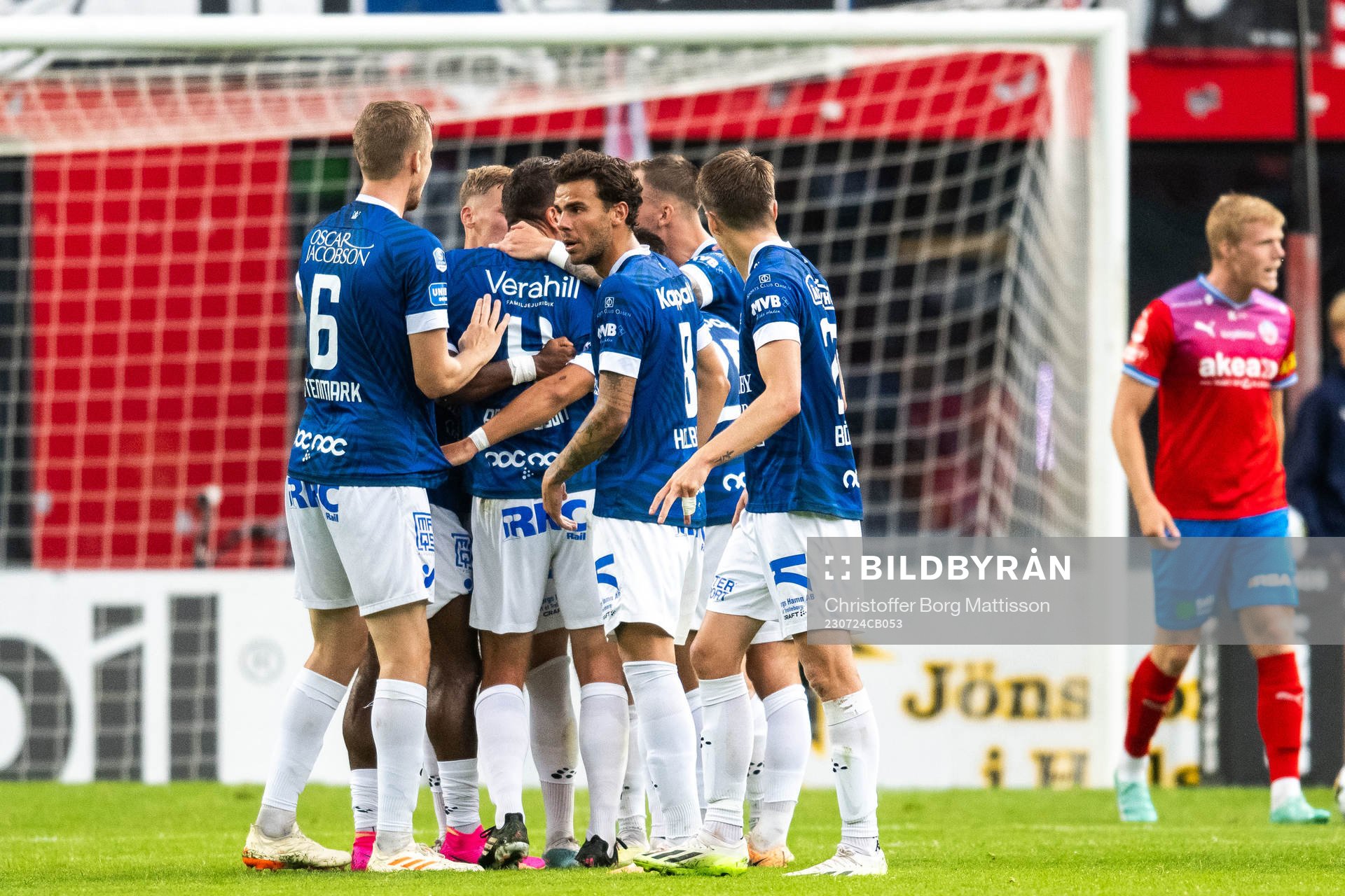 Trelleborgs spelare jublar