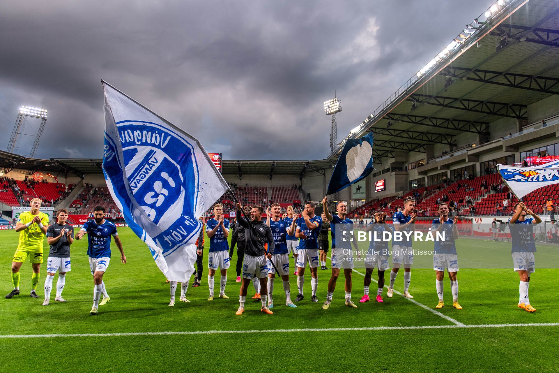 Trelleborgs spelare jublar