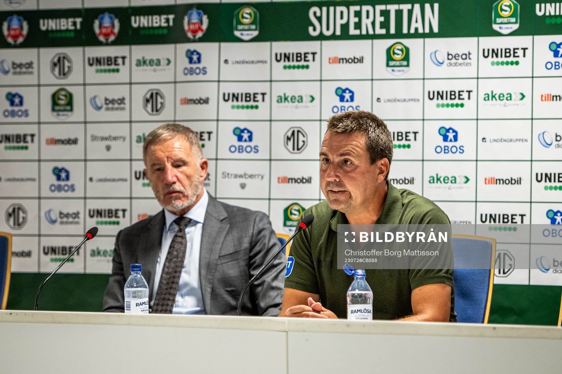 Helsingborgs tränare Stuart Baxter och Trelleborgs