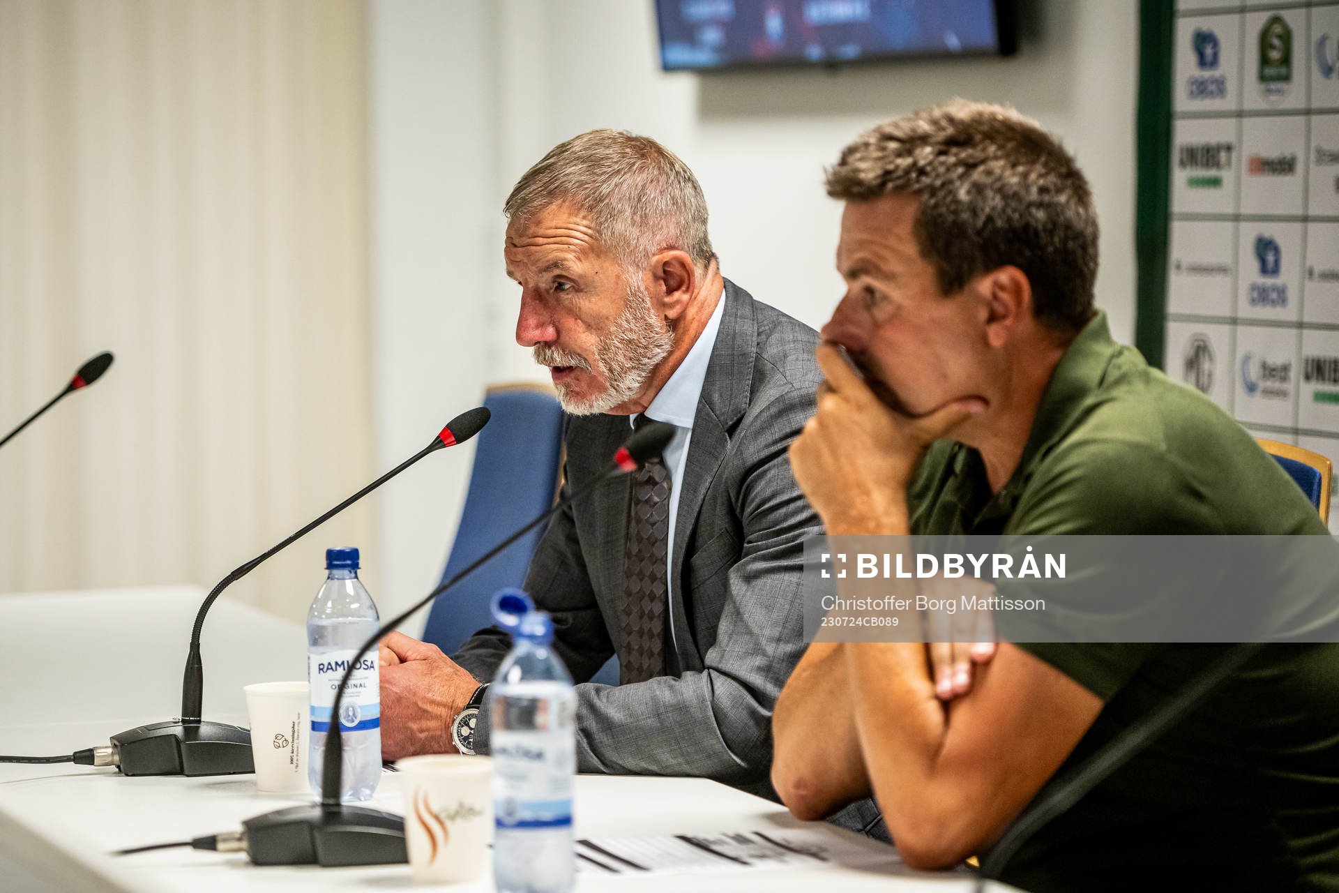 Helsingborgs tränare Stuart Baxter och Trelleborgs
