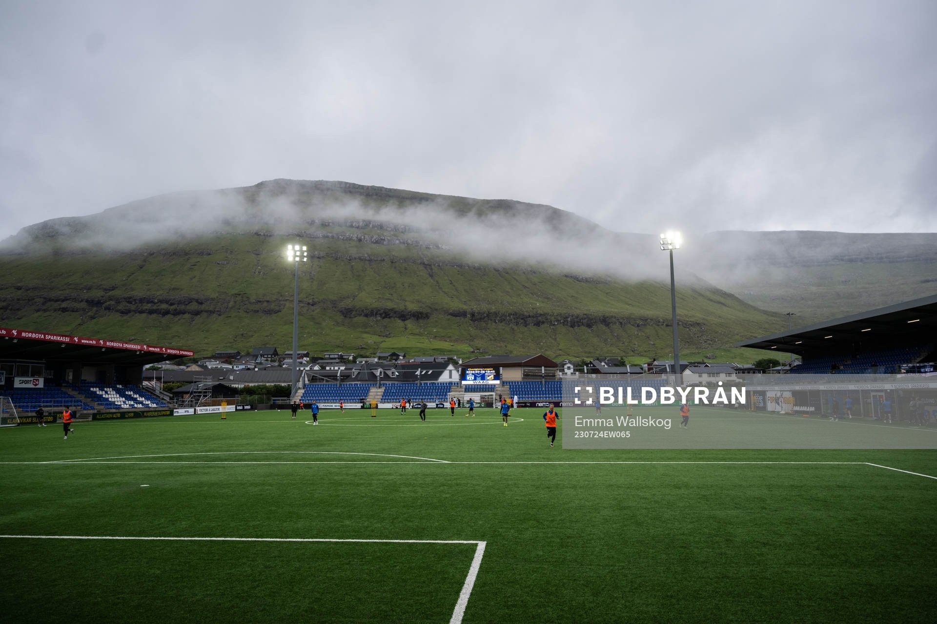 Under en träning med Klaksvik