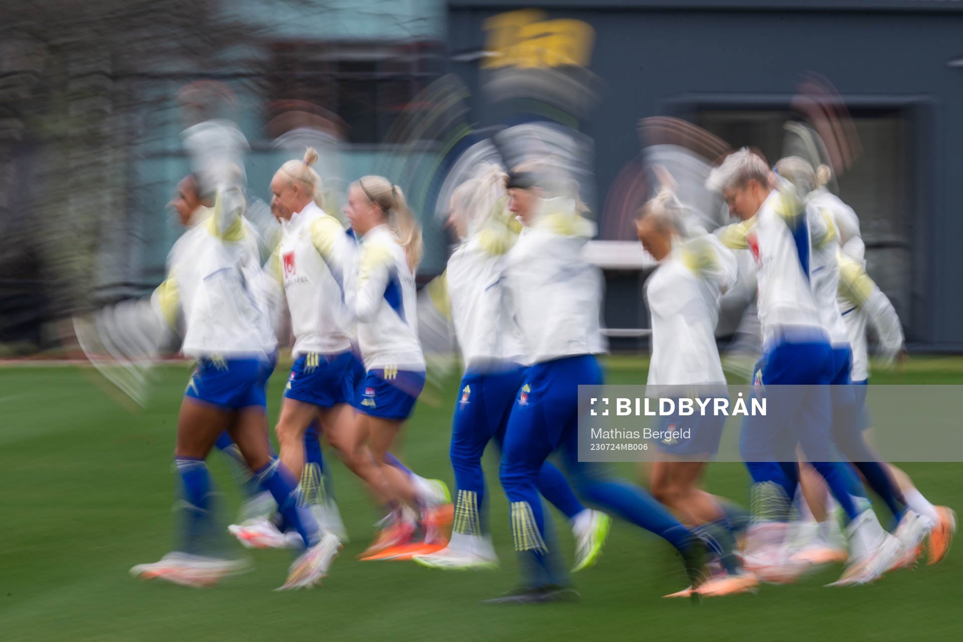 Players of the Swedish women's national football team at a