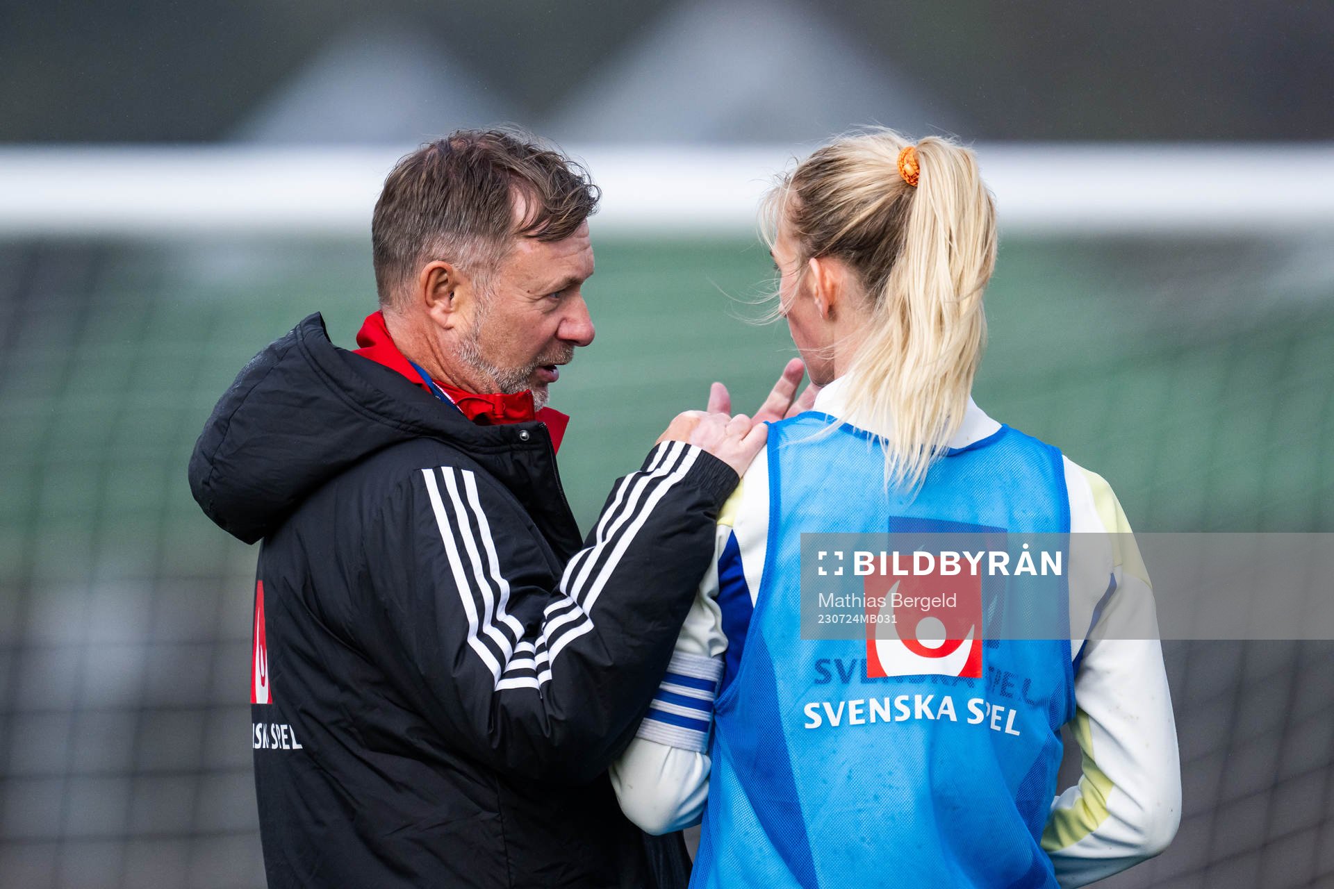 Head coach Peter Gerhardsson and Sofia Jakobsson of the