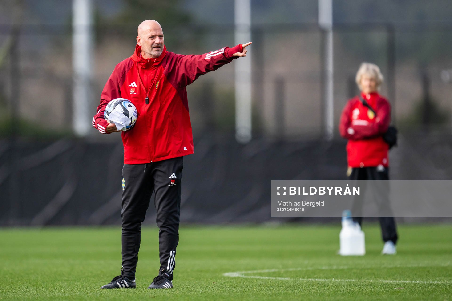 Assistant coach Magnus Wikman of the Swedish women's