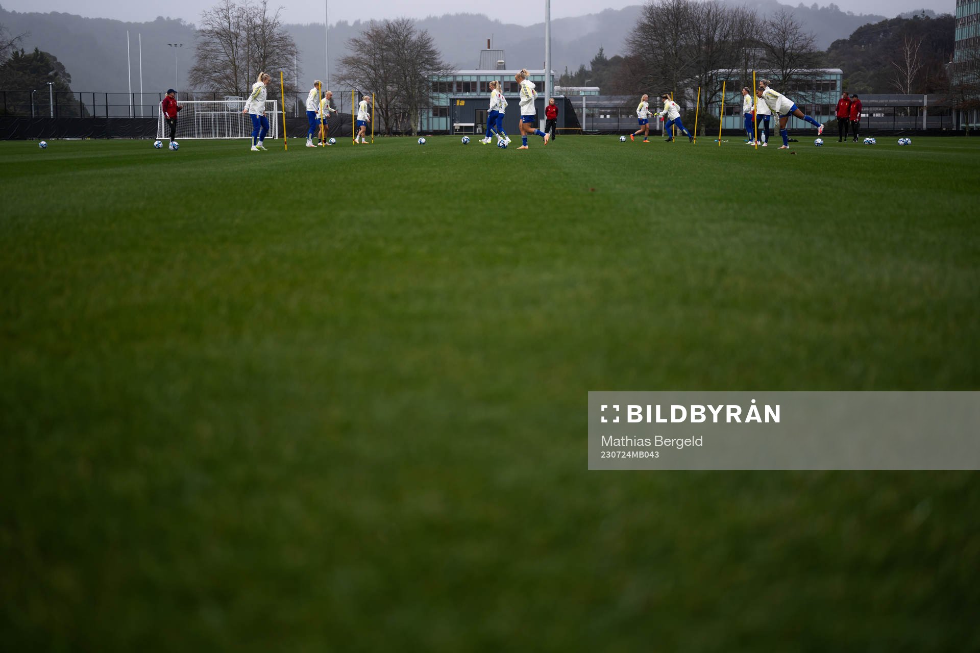 Players of the Swedish women's national football team at a