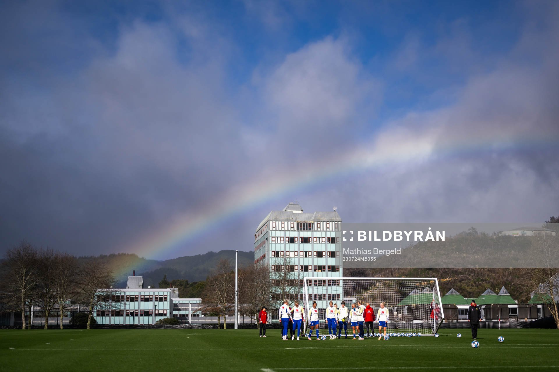 Players of the Swedish women's national football team at a