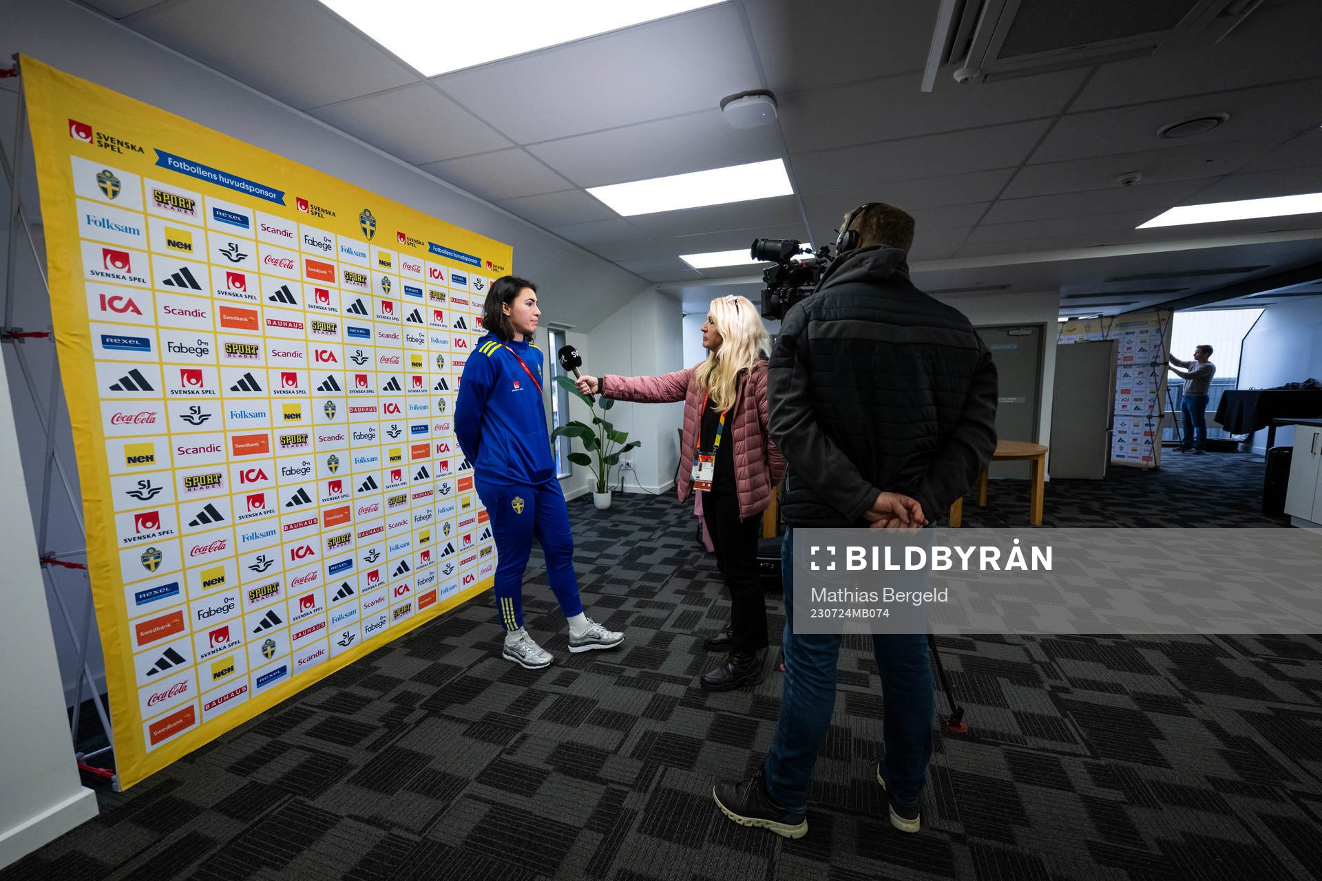 Goalkeeper Zecira Musovic of the Swedish women's national
