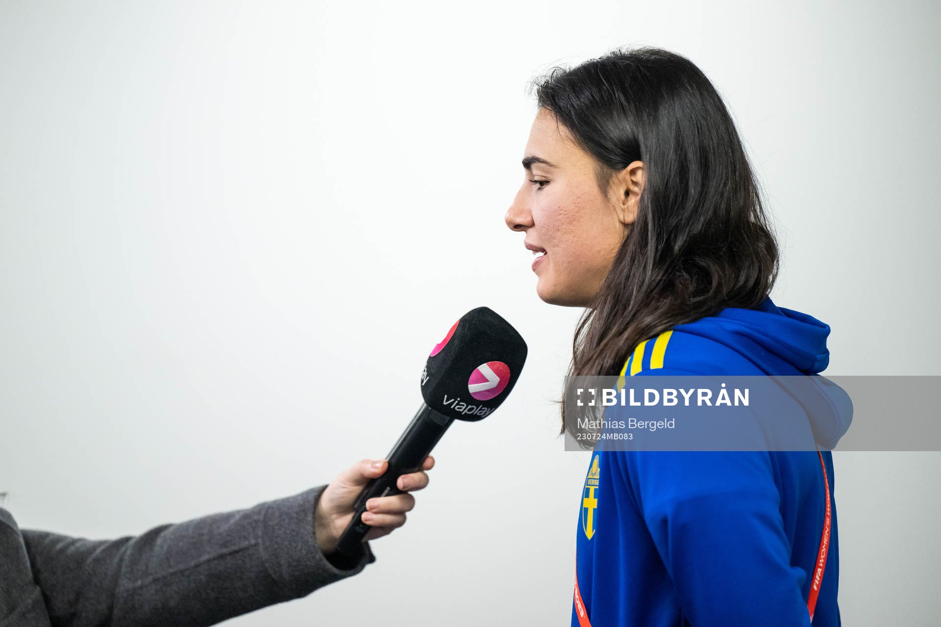Goalkeeper Zecira Musovic of the Swedish women's national