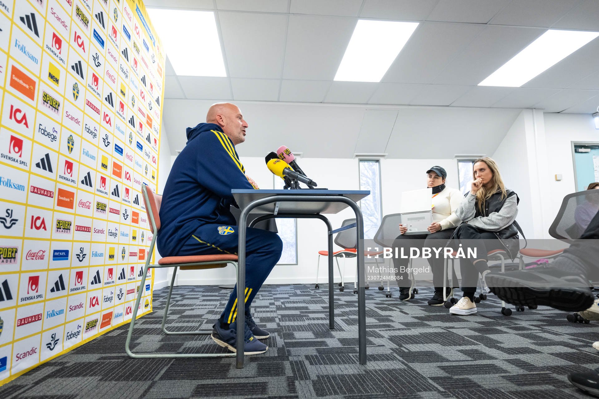 Assistant coach Magnus Wikman of the Swedish women's