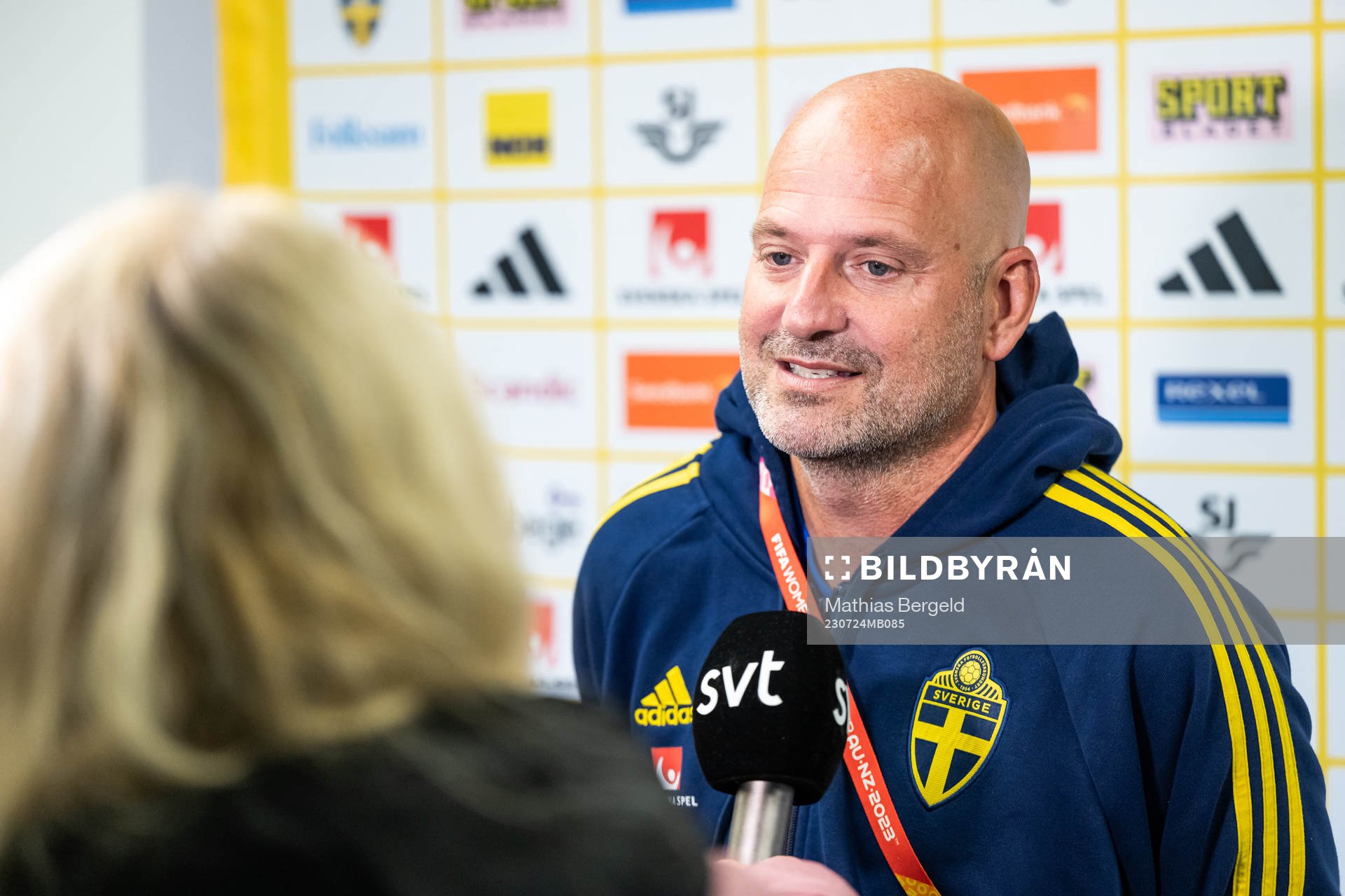 Assistant coach Magnus Wikman of the Swedish women's