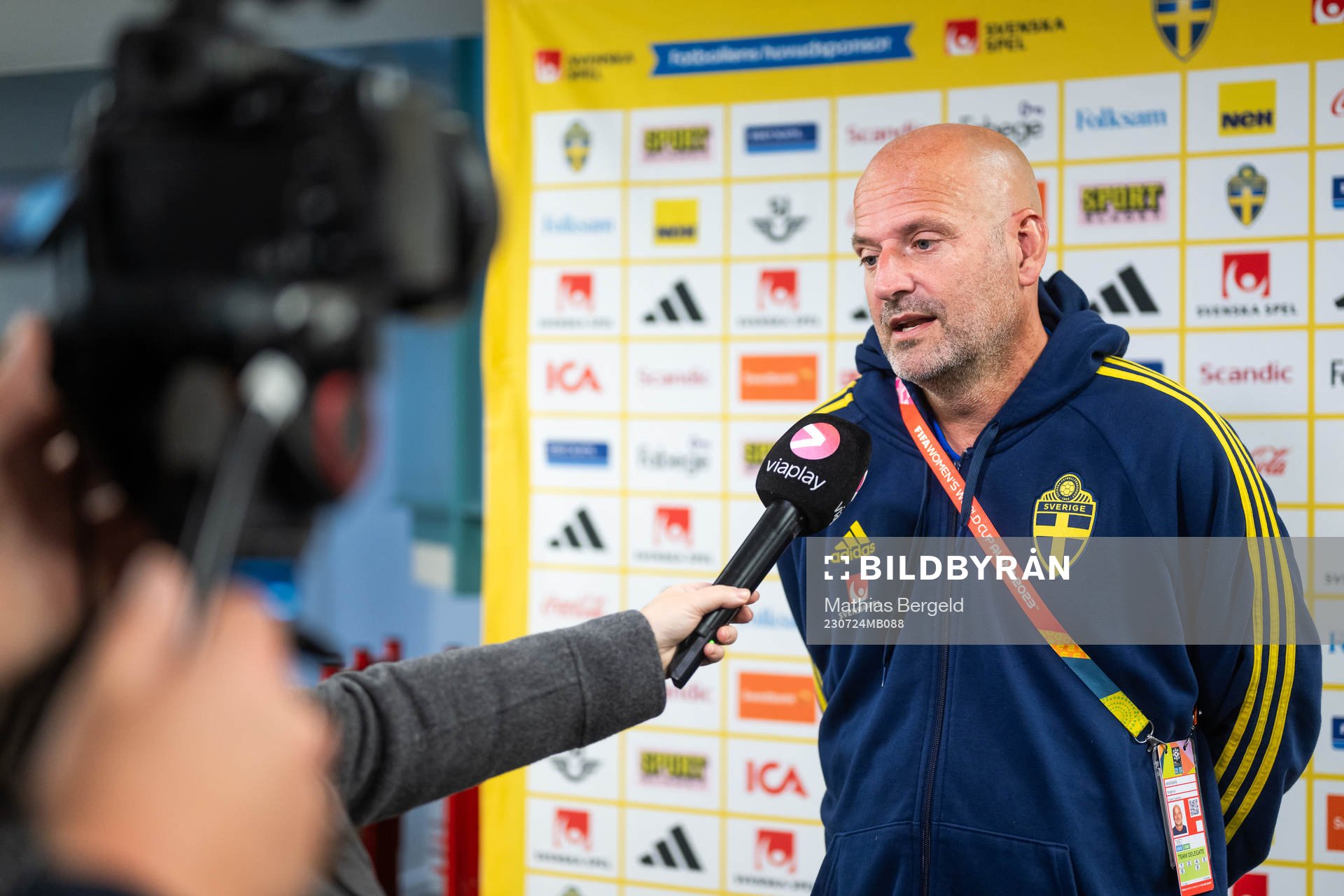 Assistant coach Magnus Wikman of the Swedish women's