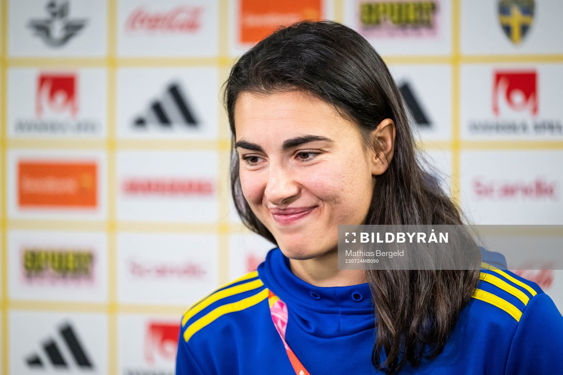 Goalkeeper Zecira Musovic of the Swedish women's national