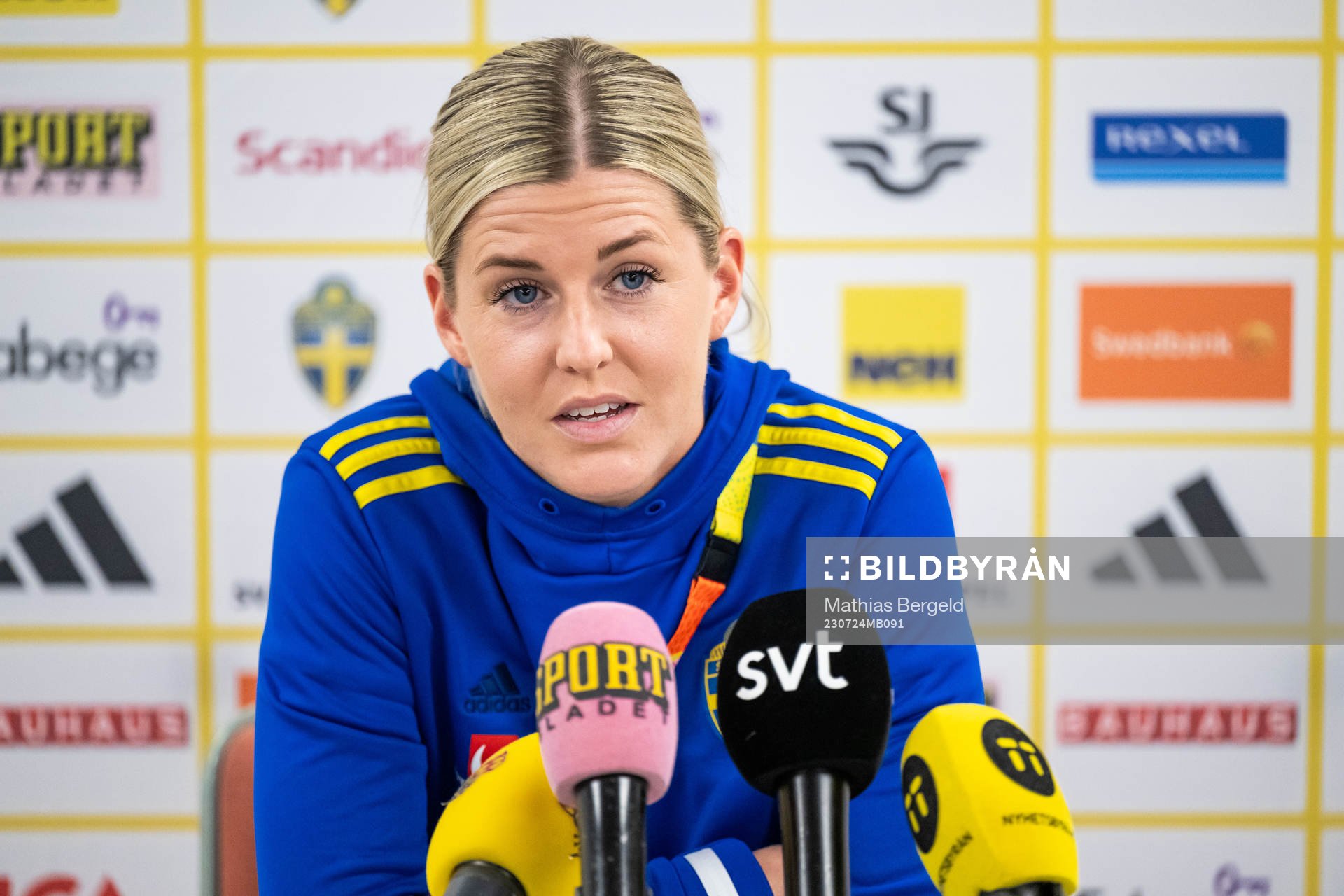 Olivia Schough of the Swedish women's national football