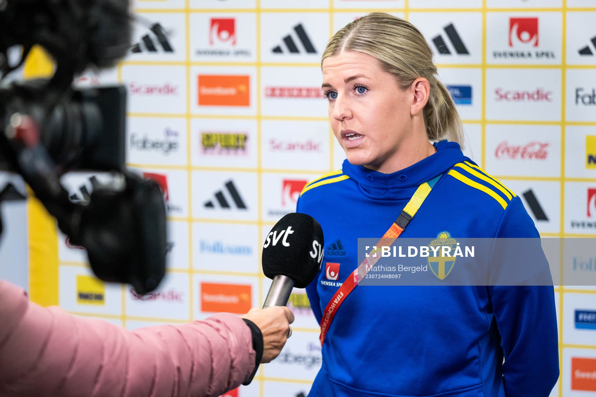 Olivia Schough of the Swedish women's national football