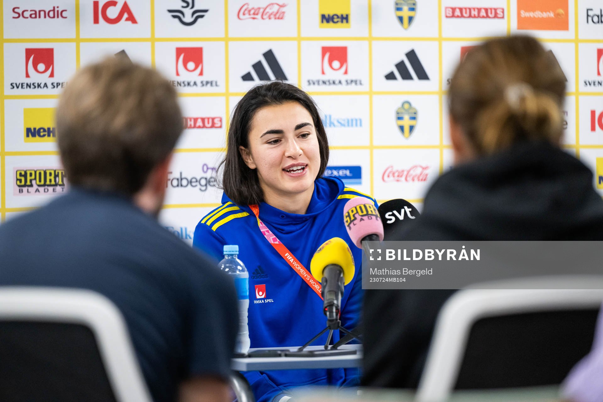 Goalkeeper Zecira Musovic of the Swedish women's national
