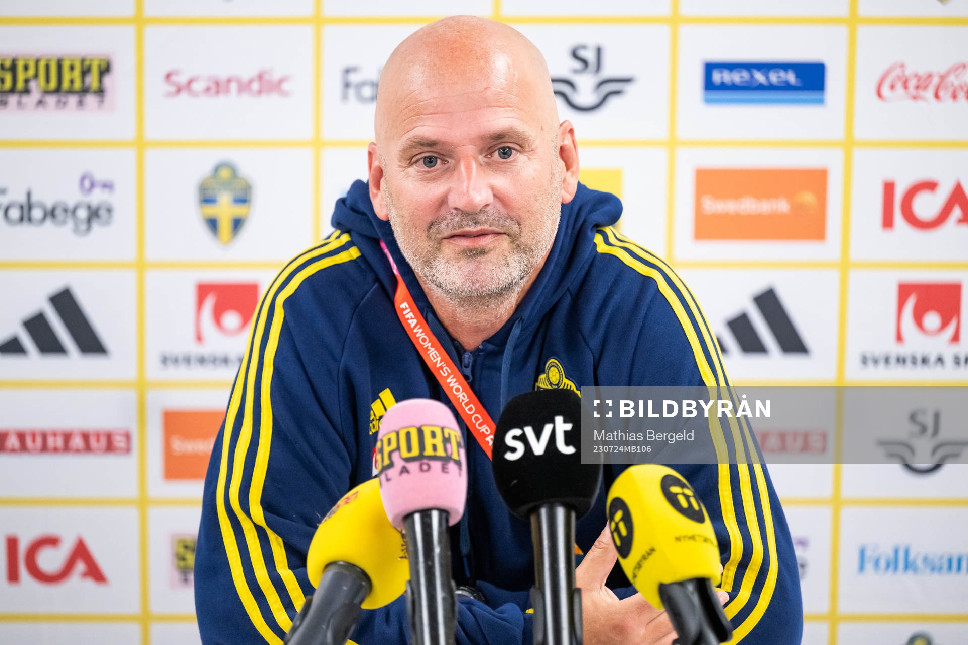 Assistant coach Magnus Wikman of the Swedish women's
