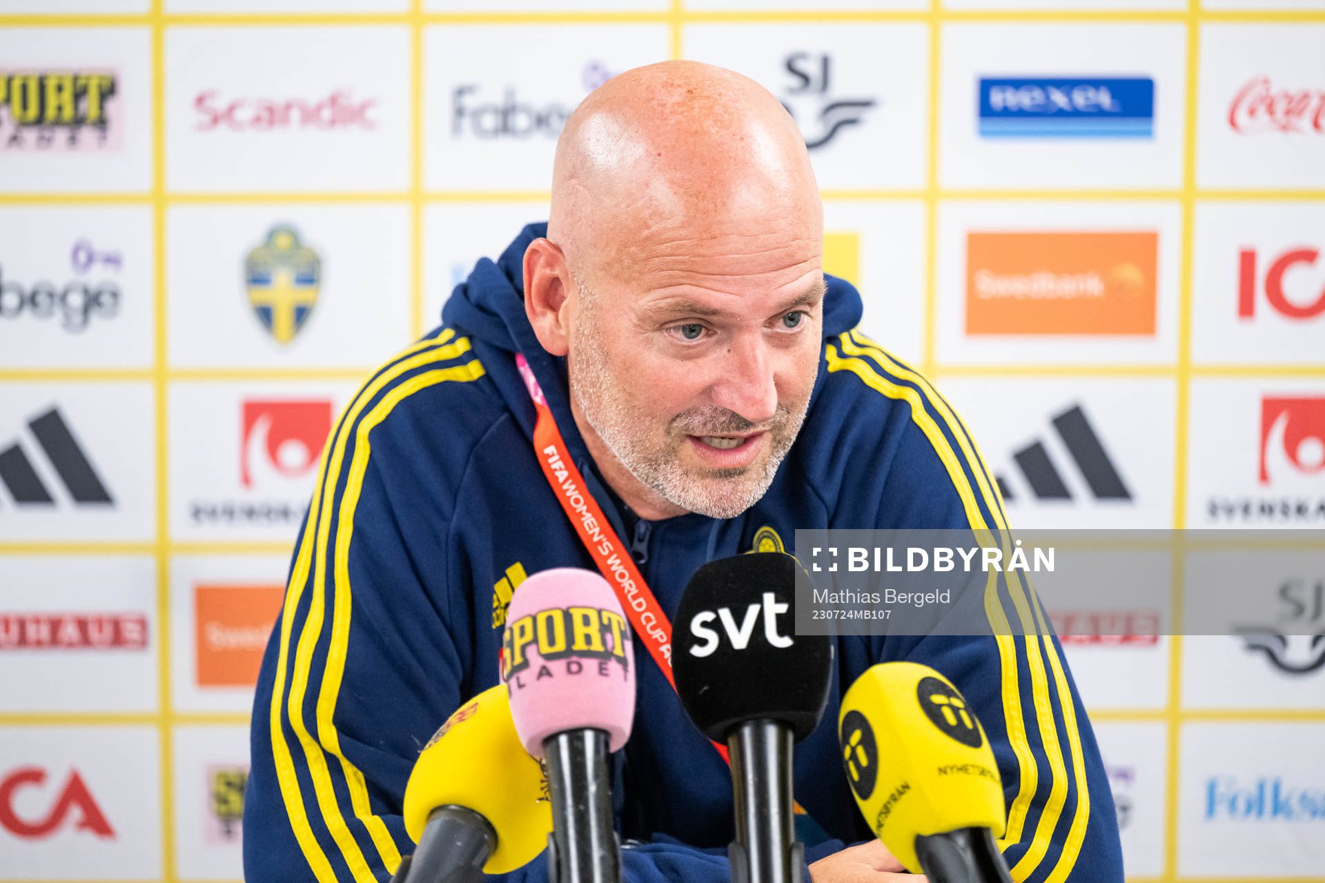 Assistant coach Magnus Wikman of the Swedish women's