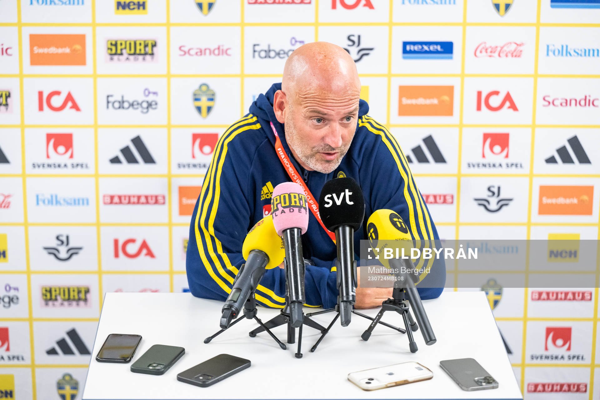 Assistant coach Magnus Wikman of the Swedish women's