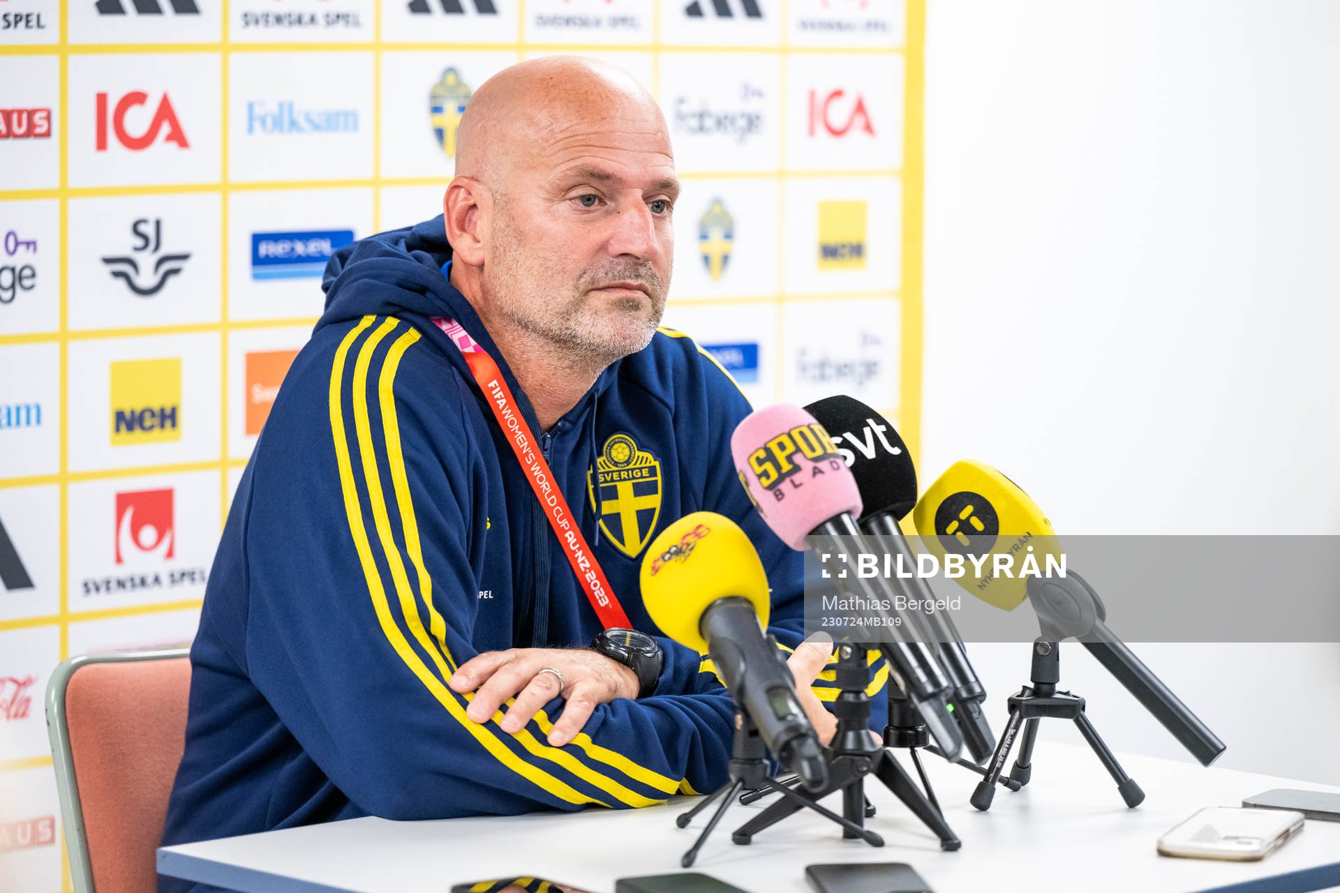 Assistant coach Magnus Wikman of the Swedish women's