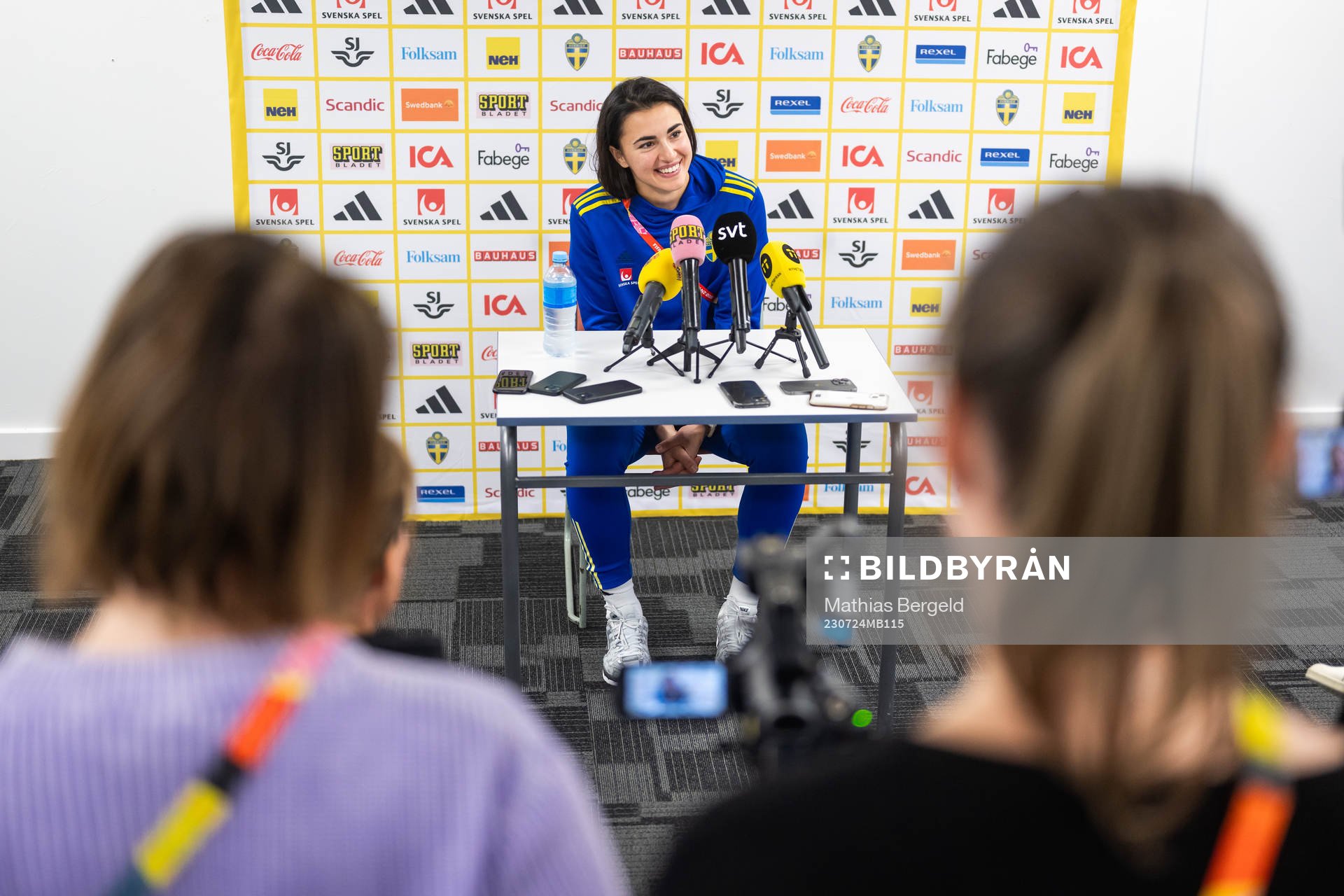 Goalkeeper Zecira Musovic of the Swedish women's national