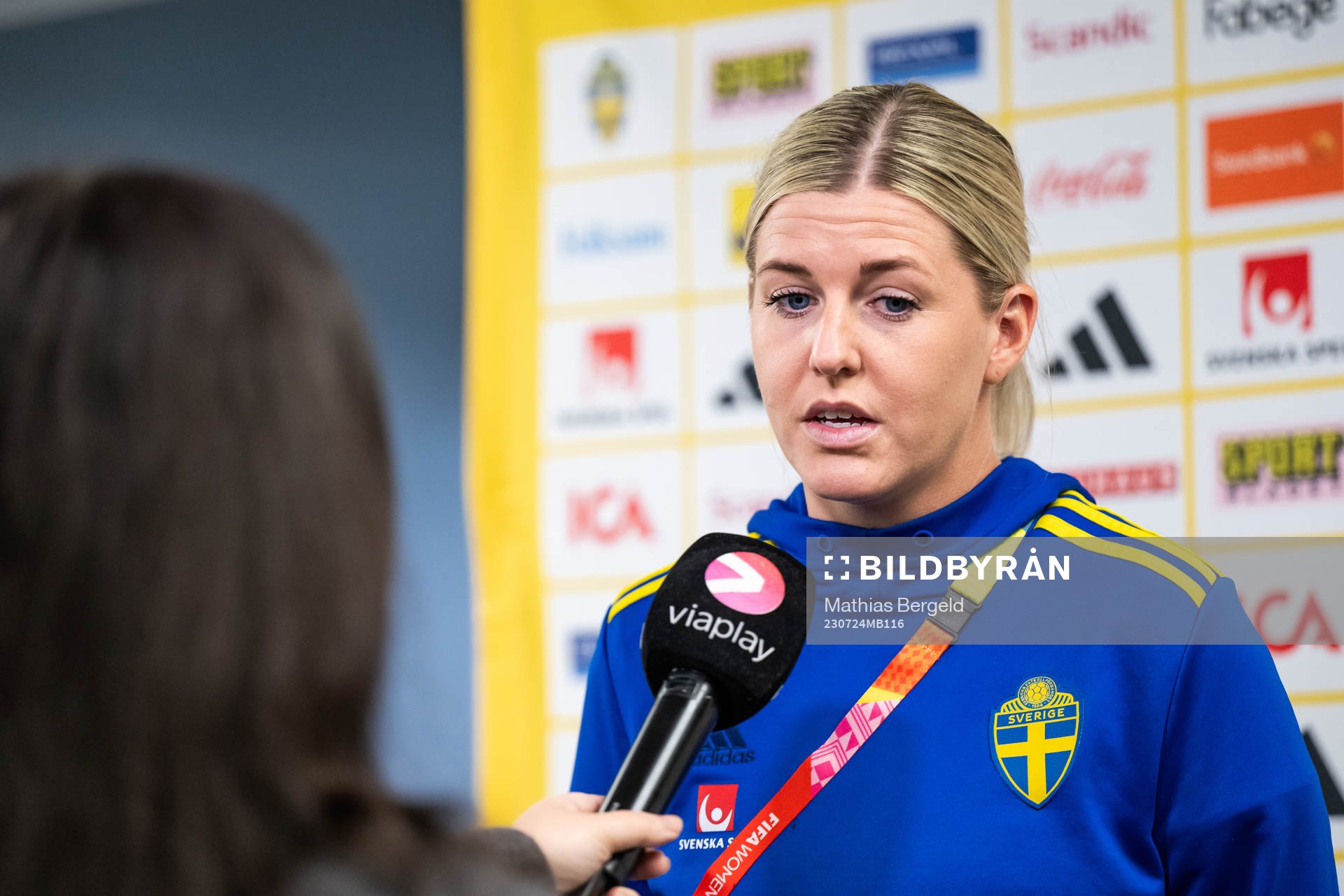Olivia Schough of the Swedish women's national football