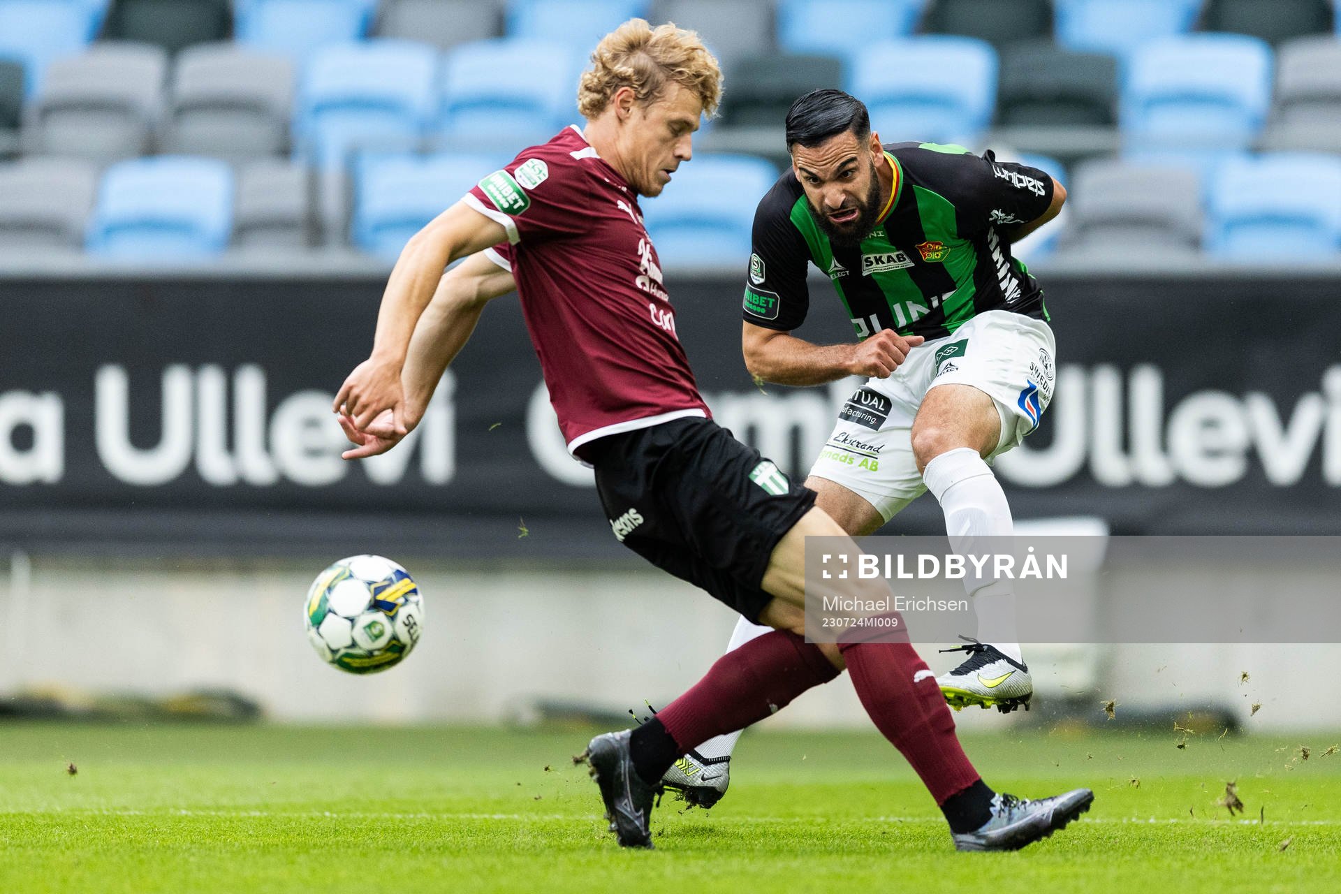Västerås SKs Herman Magnusson och GAISs Mervan Celik