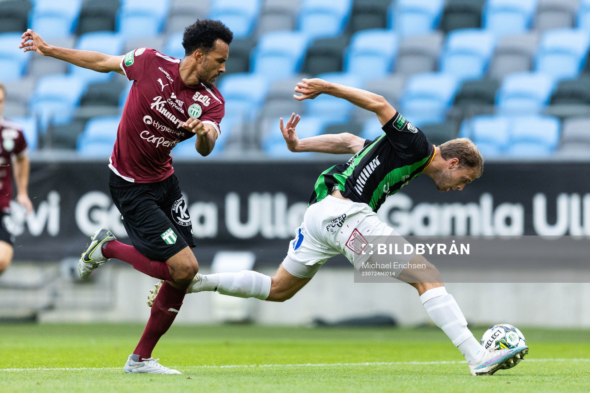 Västerås SKs Alex Douglas och GAIS Gustav Lundgren