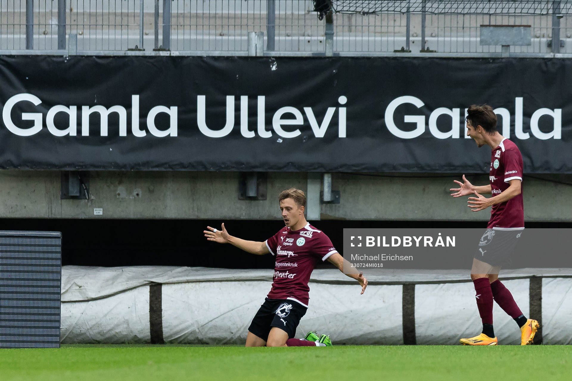 Västerås SKs Simon Gefvert jublar