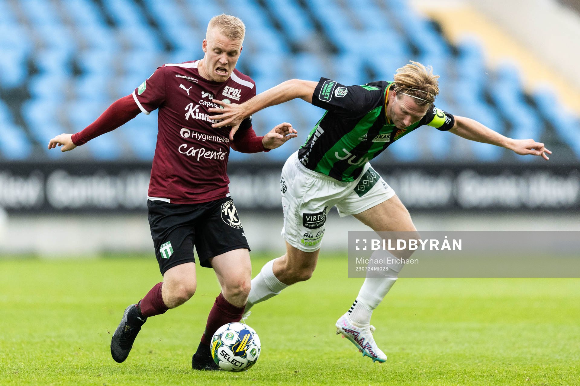 Västerås SKs Simon Johansson och GAIS August Wängberg