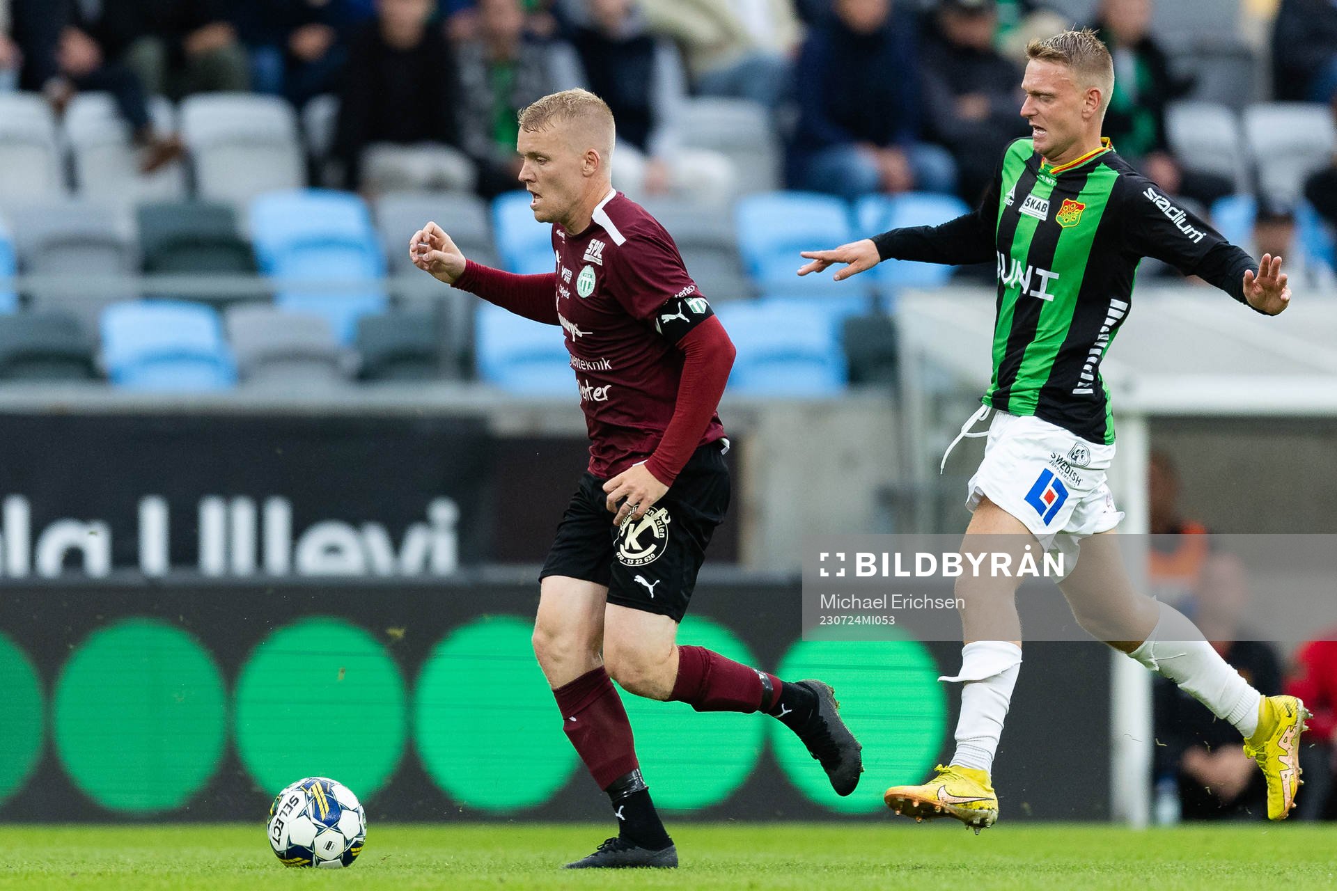 Västerås SKs Simon Johansson och GAIS Joackim Åberg
