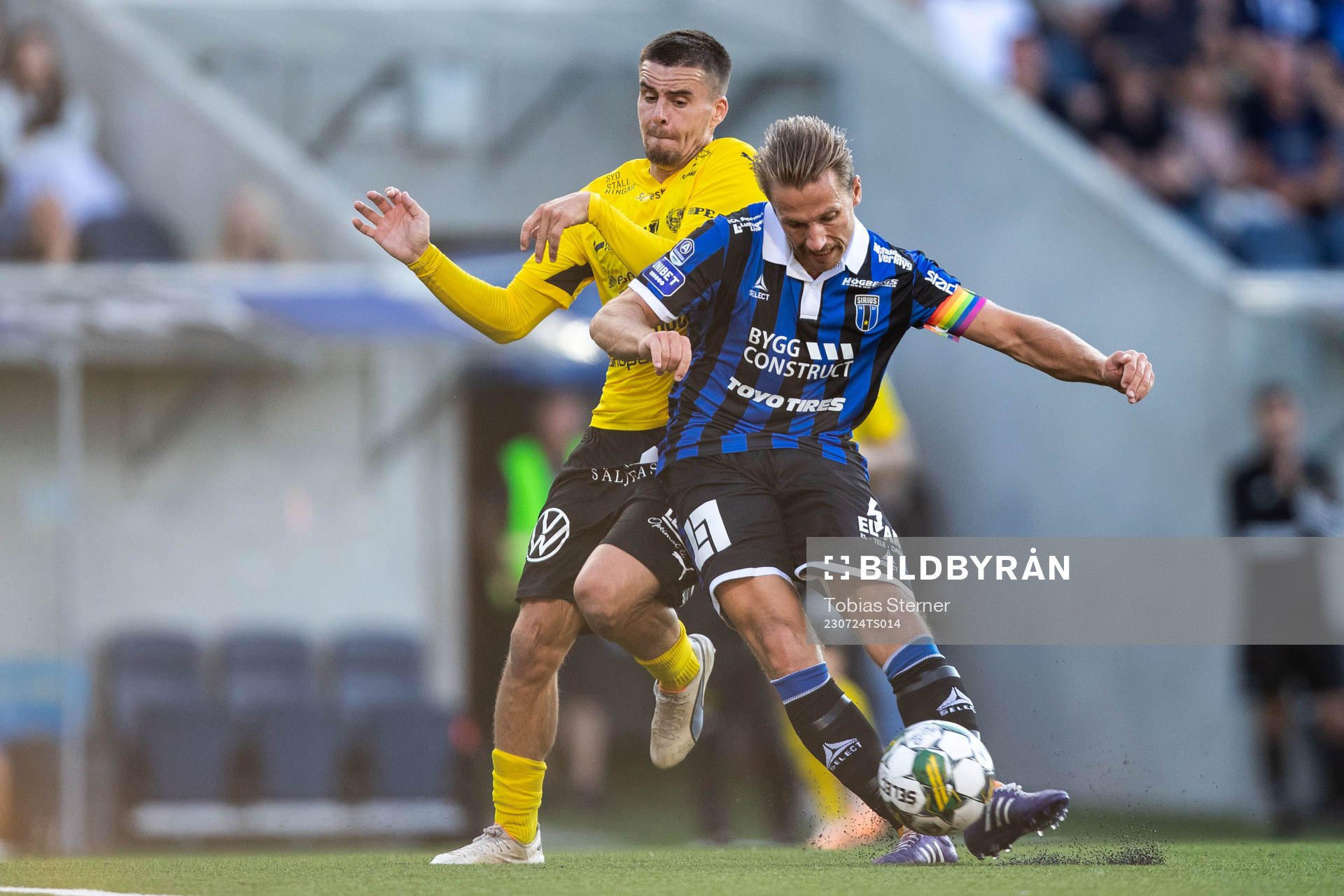 Mjällbys Jesper Gustavsson och Sirius Daniel Stensson
