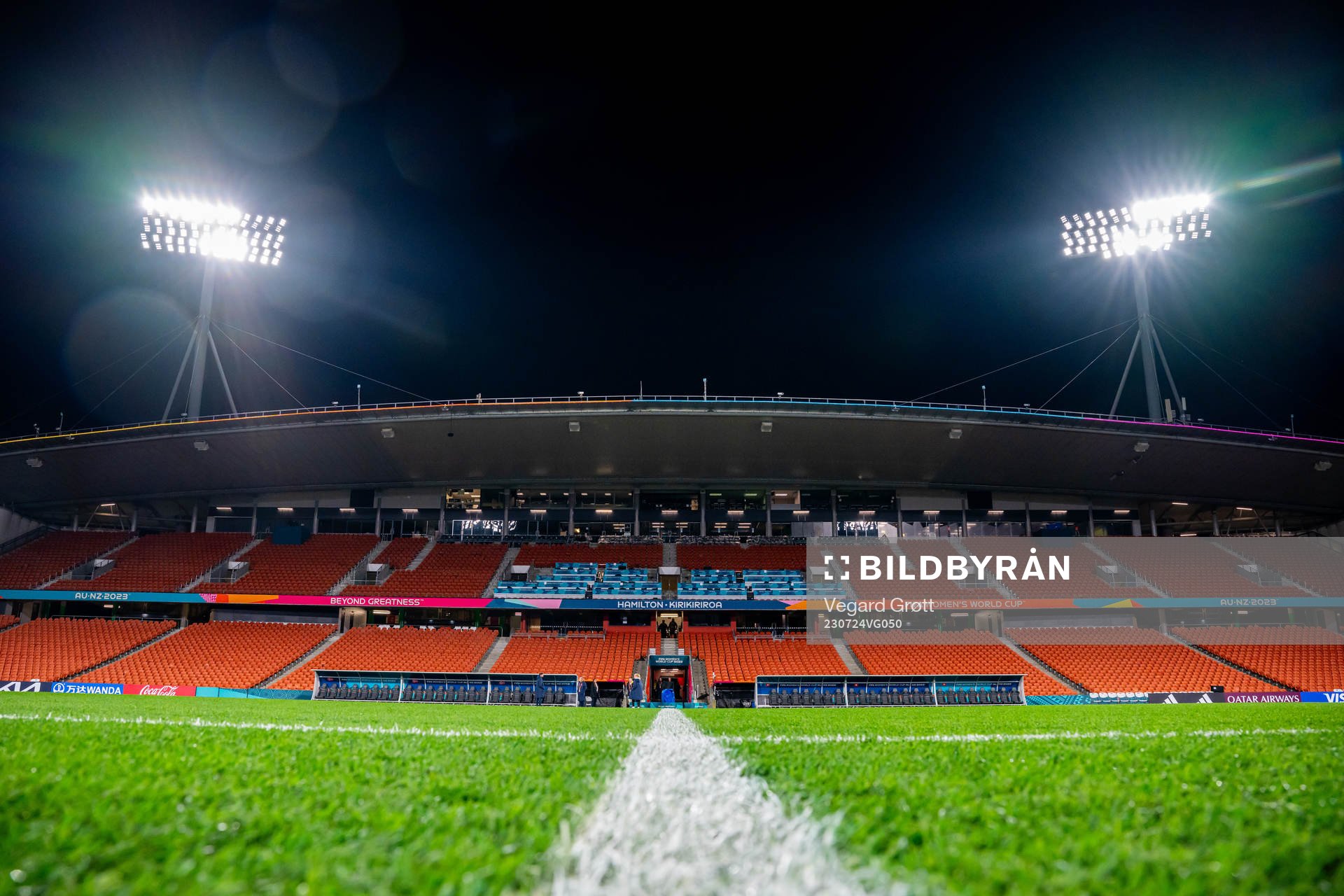 General view of Waikato Stadium