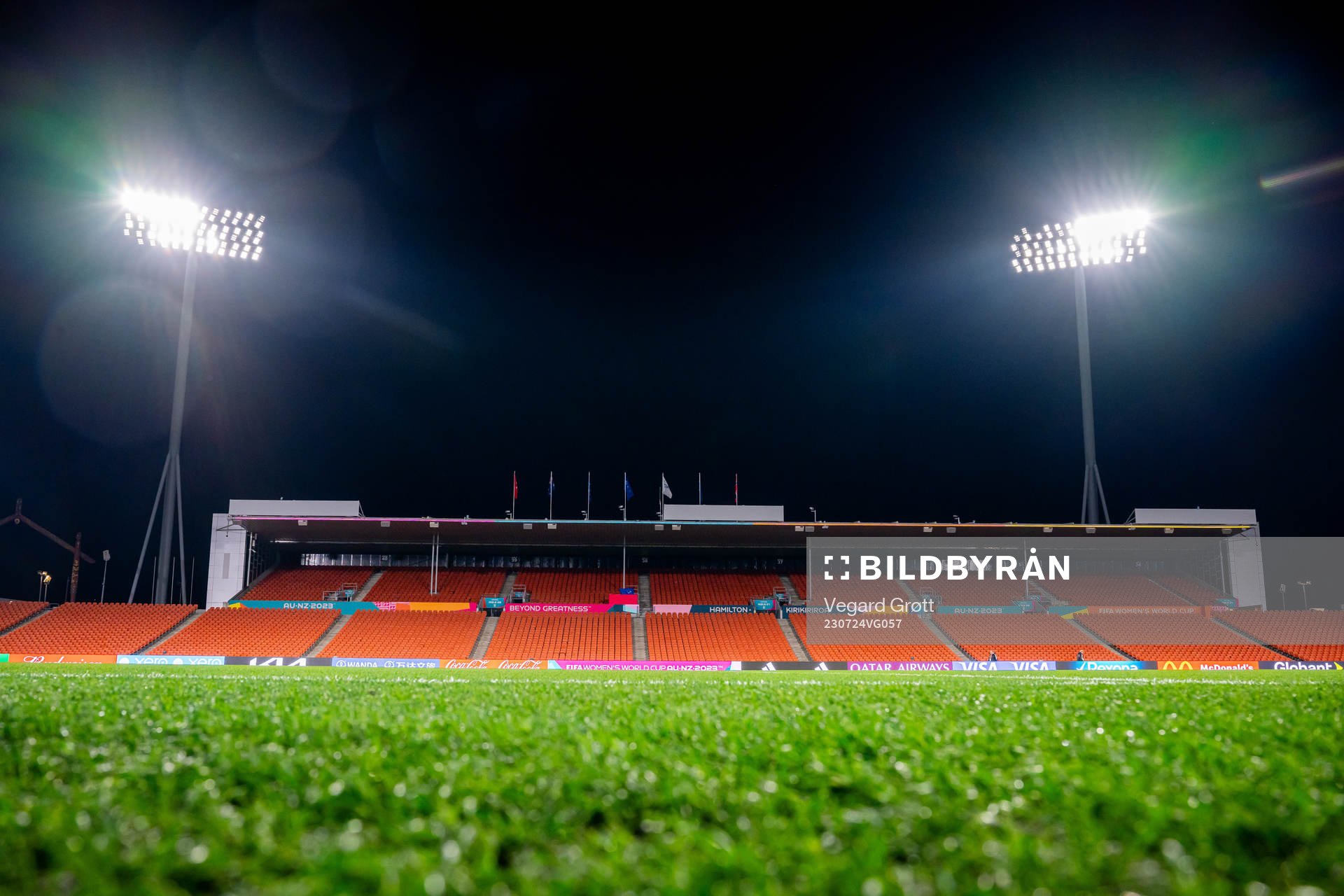 General view of Waikato Stadium
