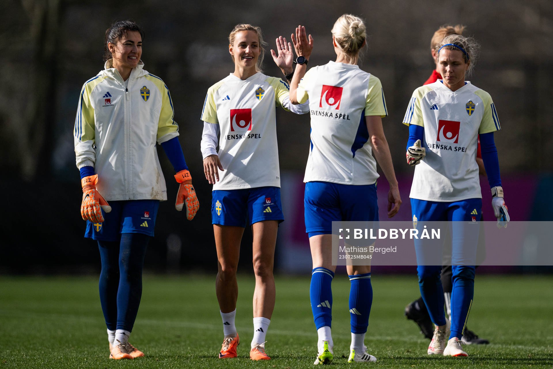 Goalkeeper Zecira Musovic, Nathalie Björn, Amanda Ilestedt