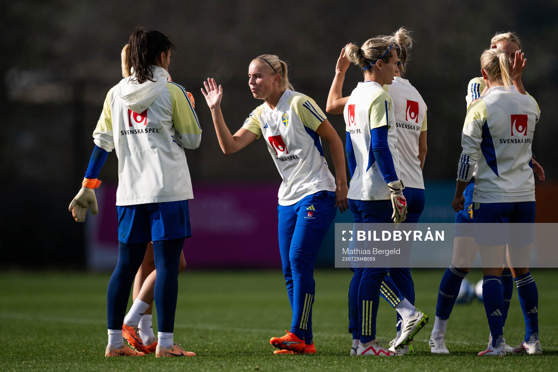 Goalkeeper Zecira Musovic, Stina Lennartsson and goalkeeper