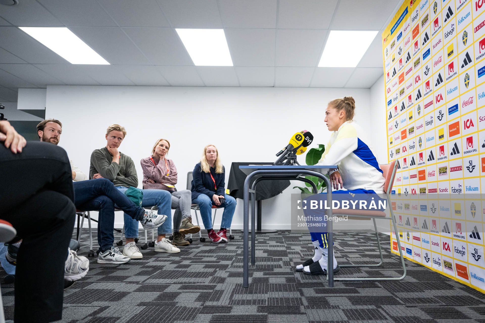 Filippa Angeldahl of the Swedish women's football team at a