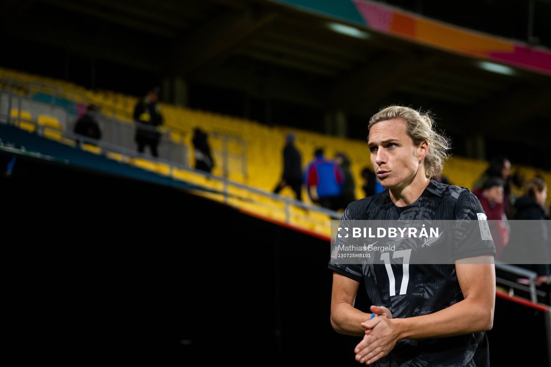 Hannah Wilkinson of New Zealand looks dejected
