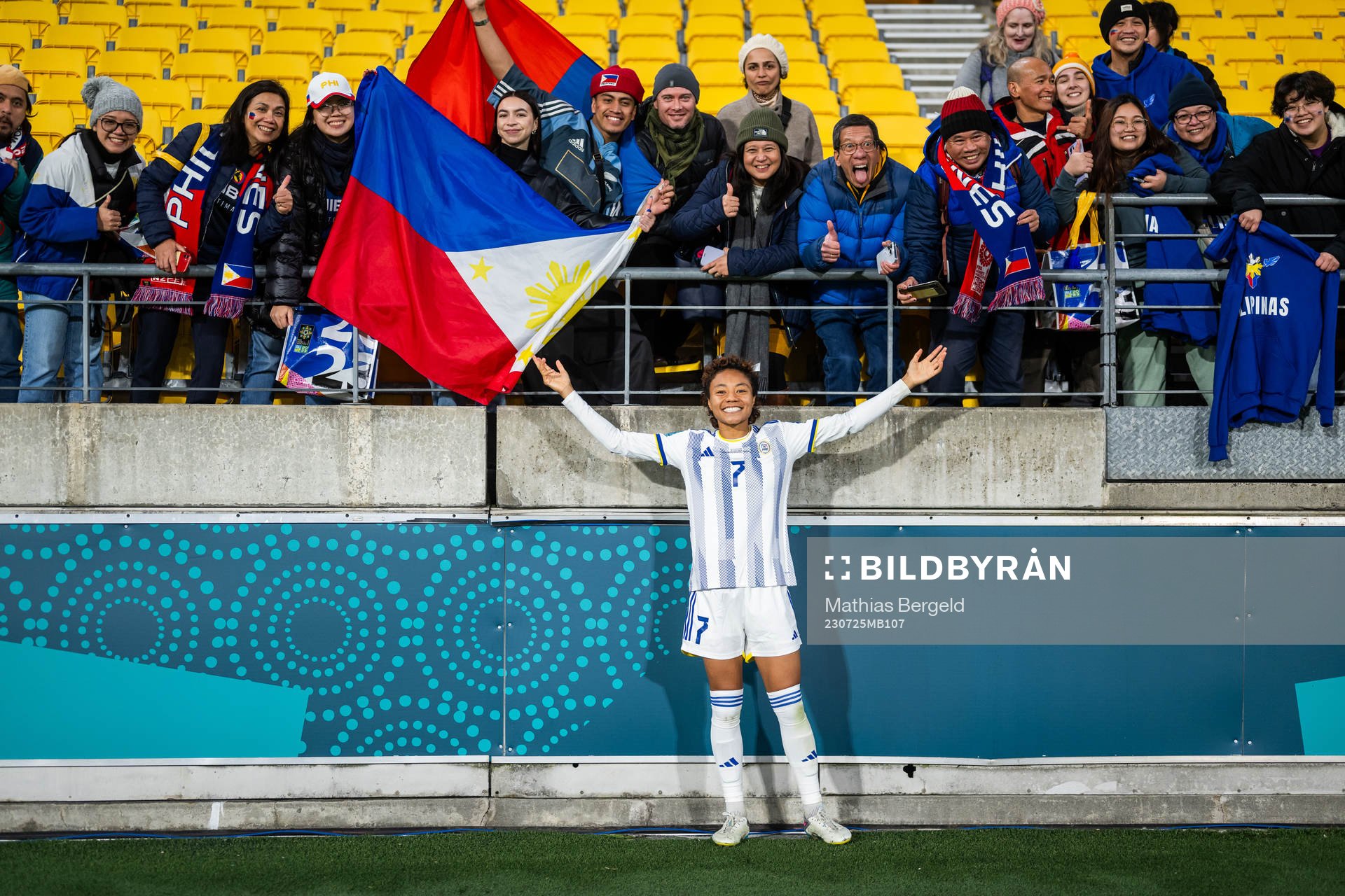 Sarina Bolden of Philippines celebrates