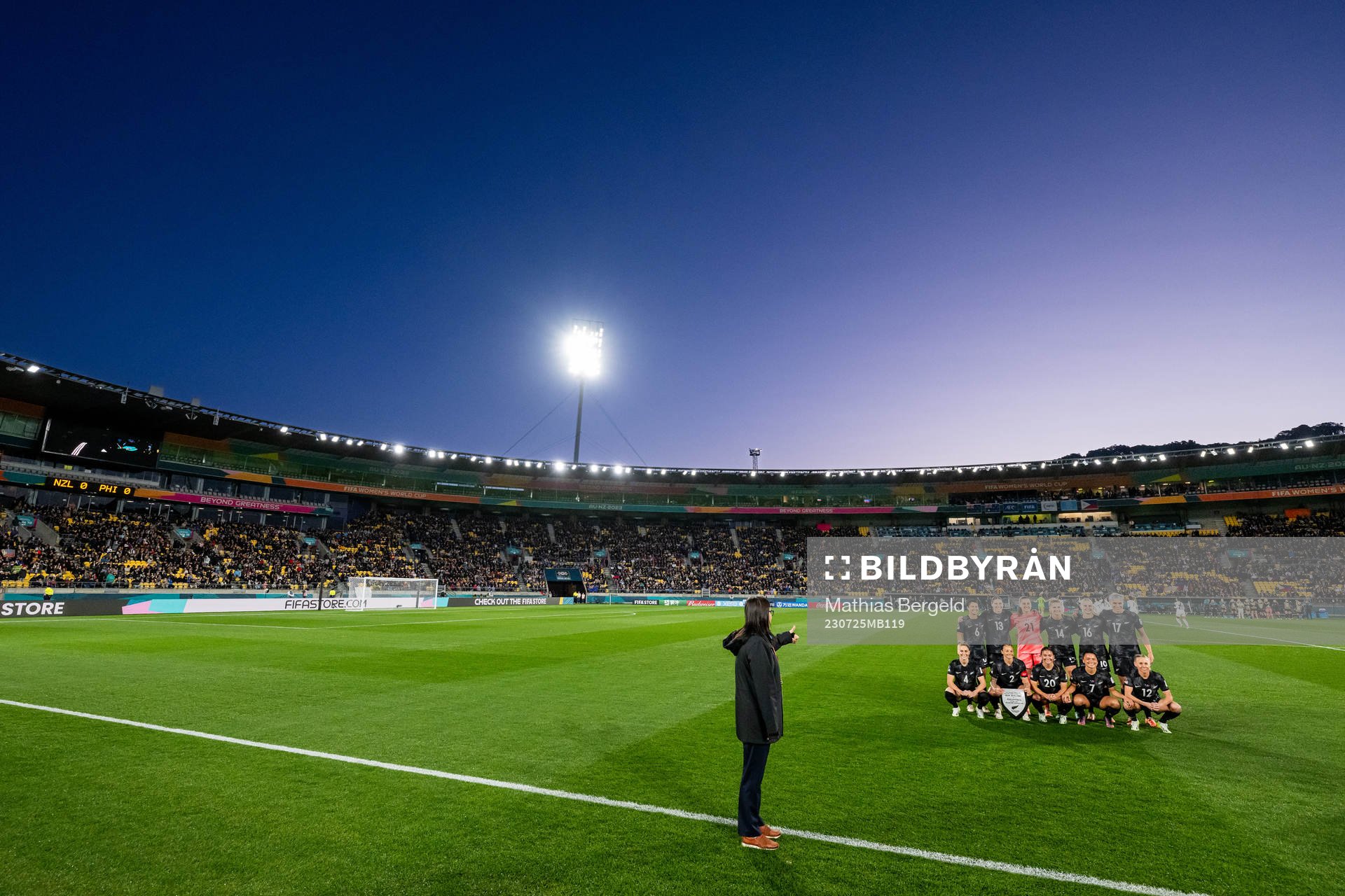 The starting eleven of New Zealand