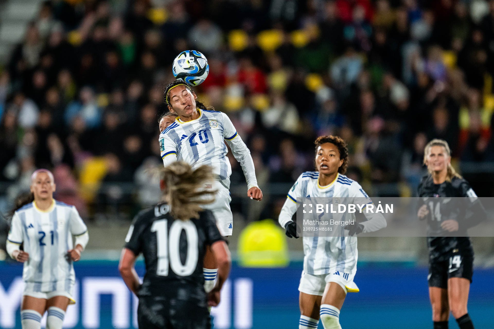 Quinley Quezada of Philippines during the FIFA Women's World Cup match between New Zealand and Philippines on July 25, 2023 in Wellington.