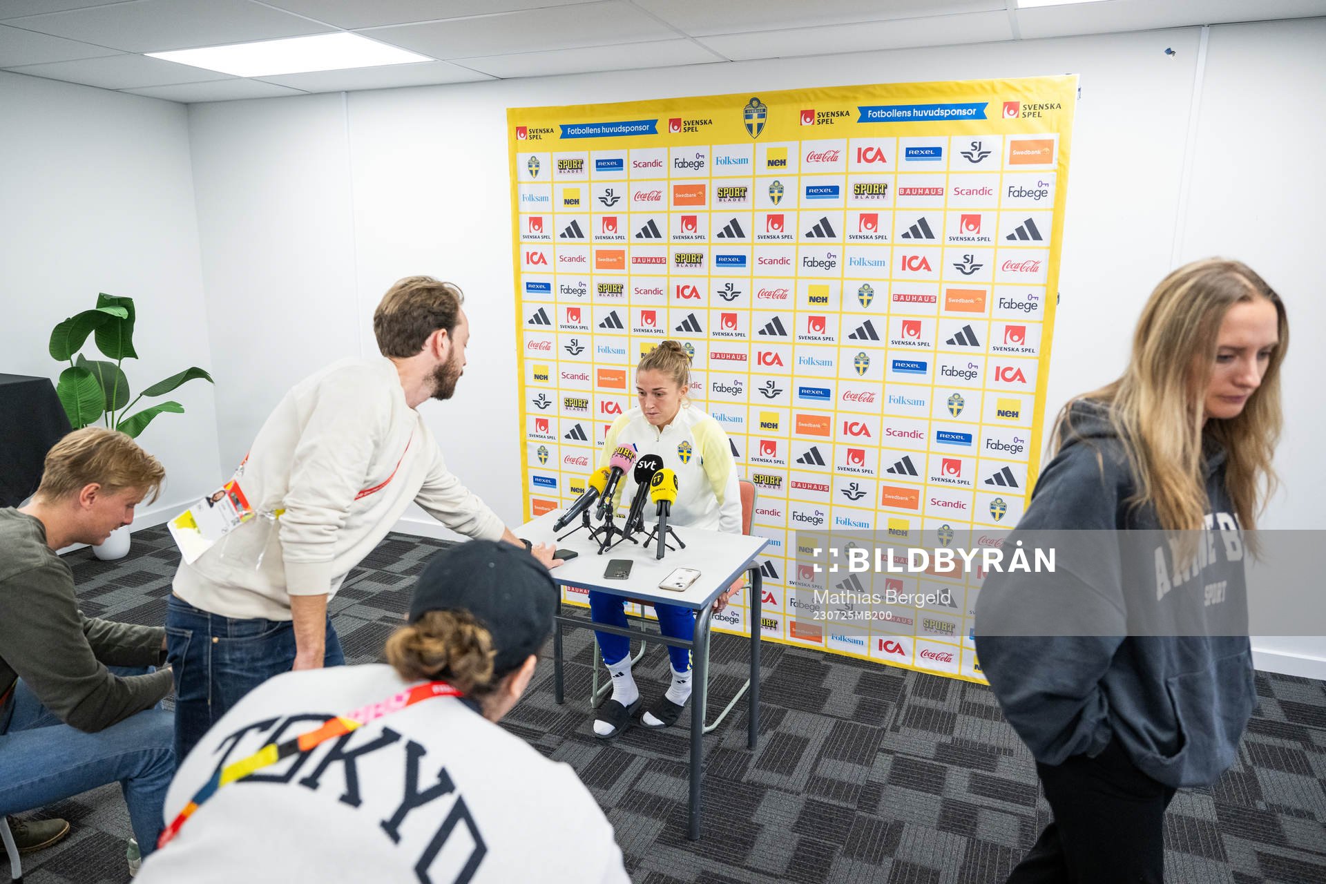 Filippa Angeldahl of the Swedish women's football team at a