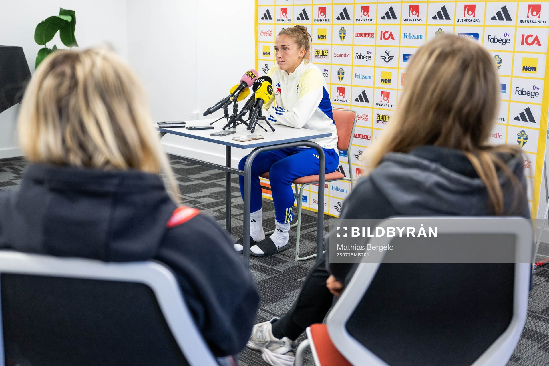 Filippa Angeldahl of the Swedish women's football team at a