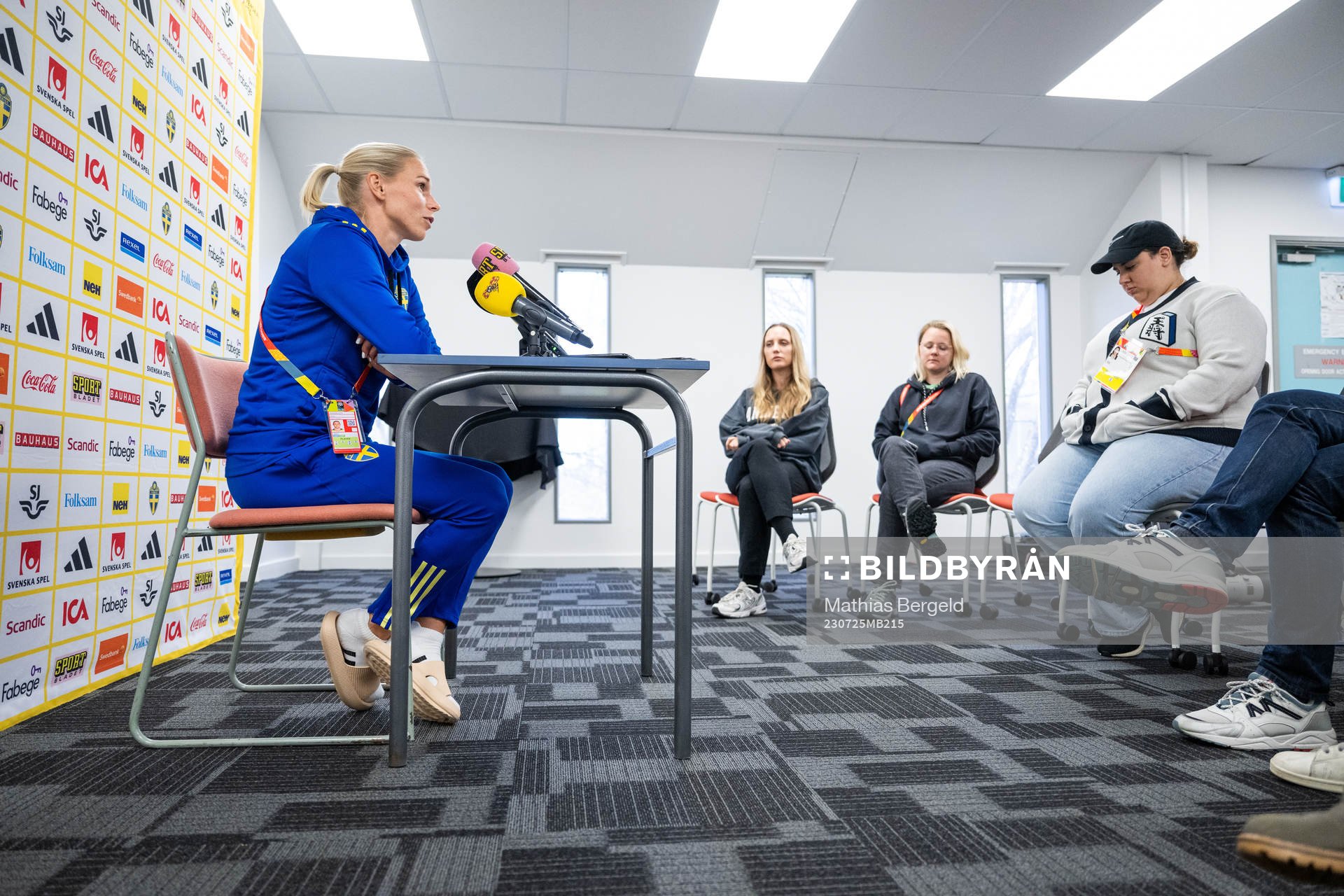 Jonna Andersson of the Swedish women's football team at a
