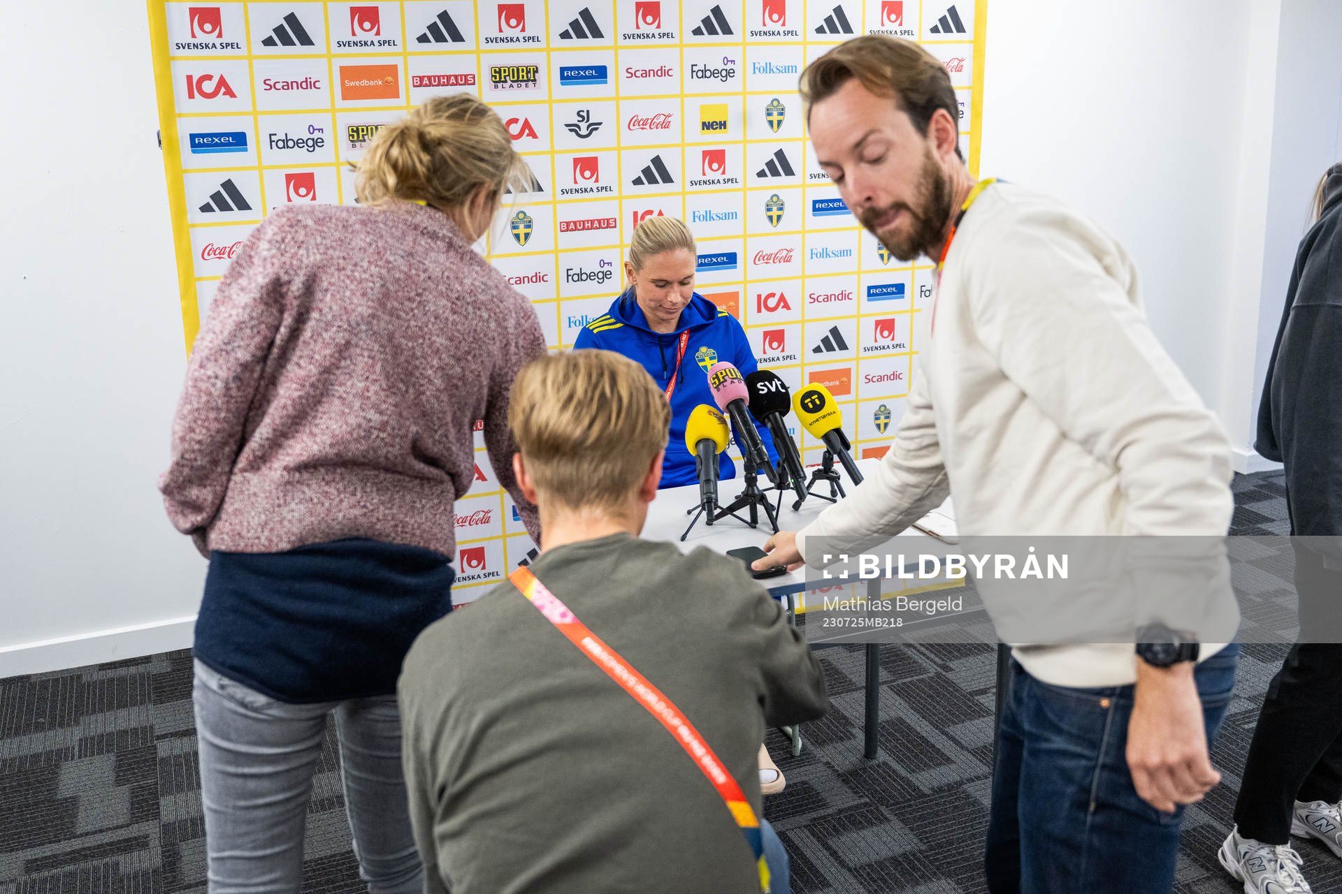 Jonna Andersson of the Swedish women's football team at a