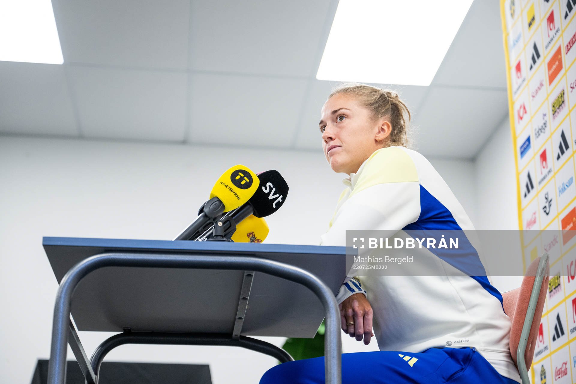 Filippa Angeldahl of the Swedish women's football team at a