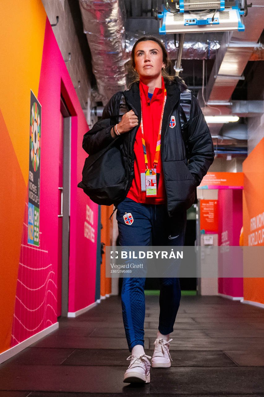 Ingrid Syrstad Engen of Norway arrives