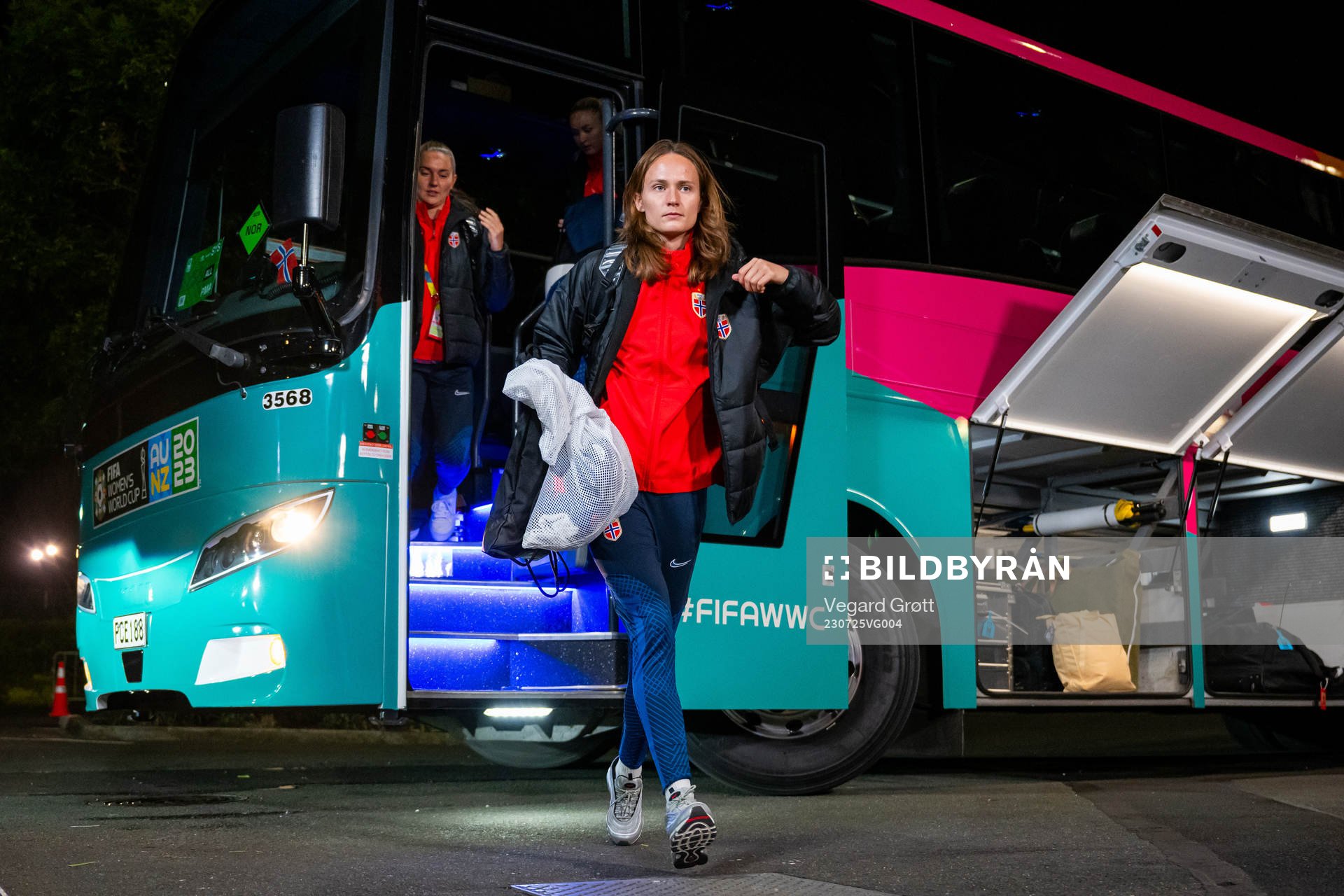 Caroline Graham Hansen of Norway arrives