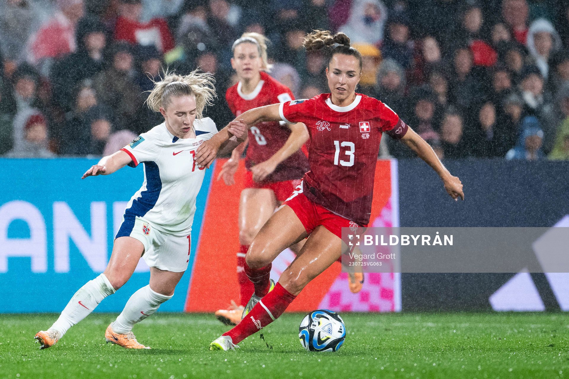 Thea Bjelde of Norway and Lia Wälti of Switzerland