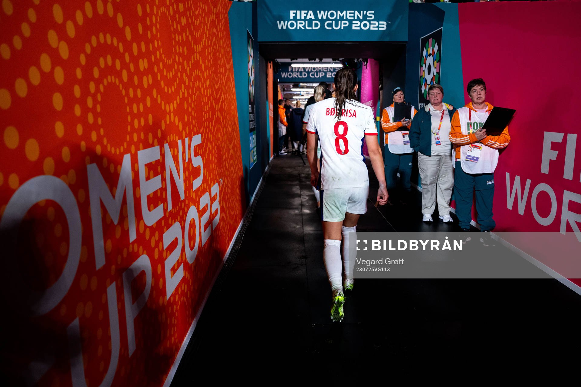 Vilde Bøe Risa of Norway after the FIFA Women's World Cup football match between Switzerland and Norway on July 25, 2023 in Hamilton.